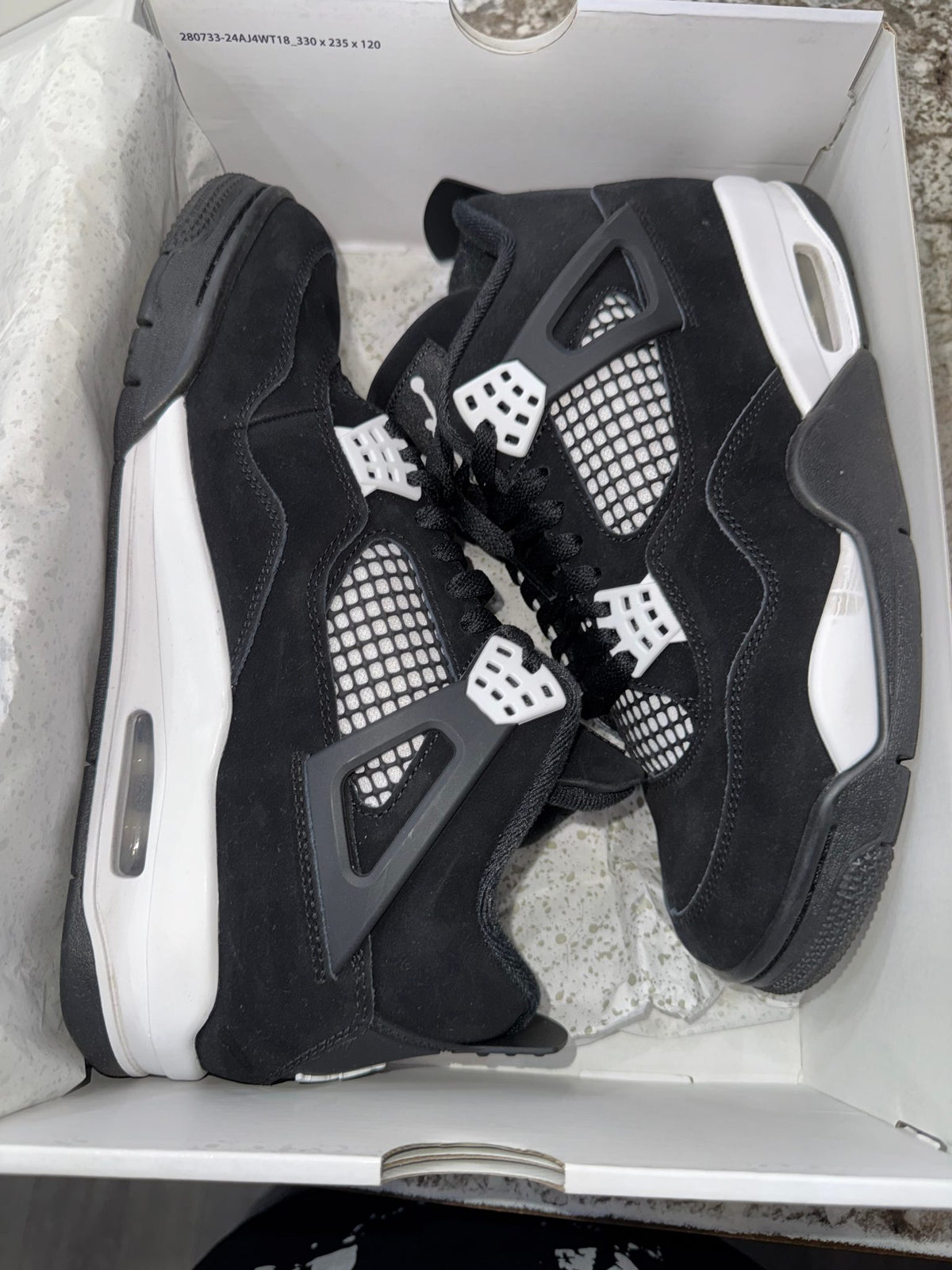 Jordan 4 Retro White Thunder