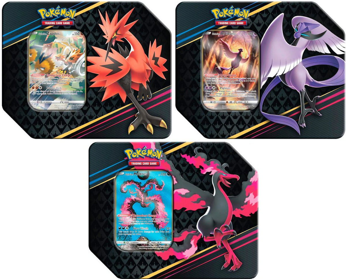 Pokémon TCG Sword & Shield Crown Zenith Zapdos Tin