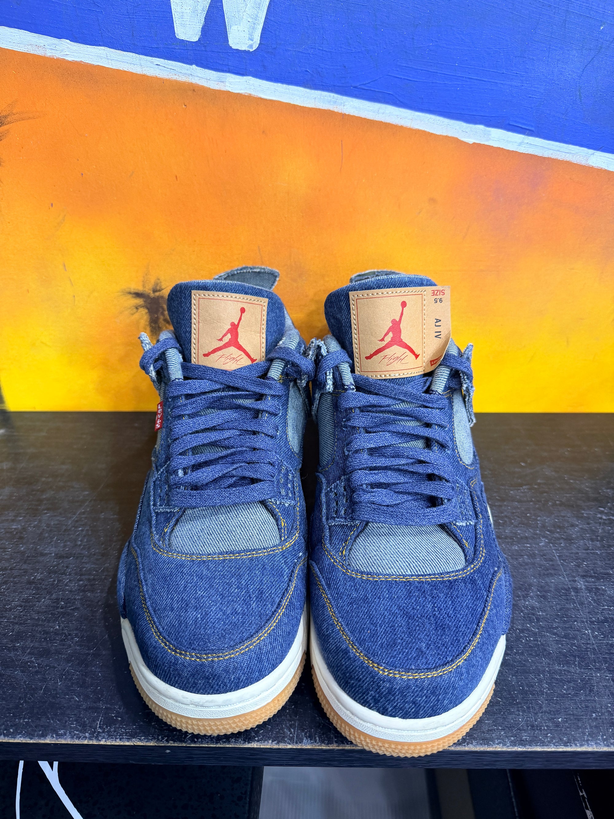 Jordan 4 Retro Levi's Denim (Blank Tag)