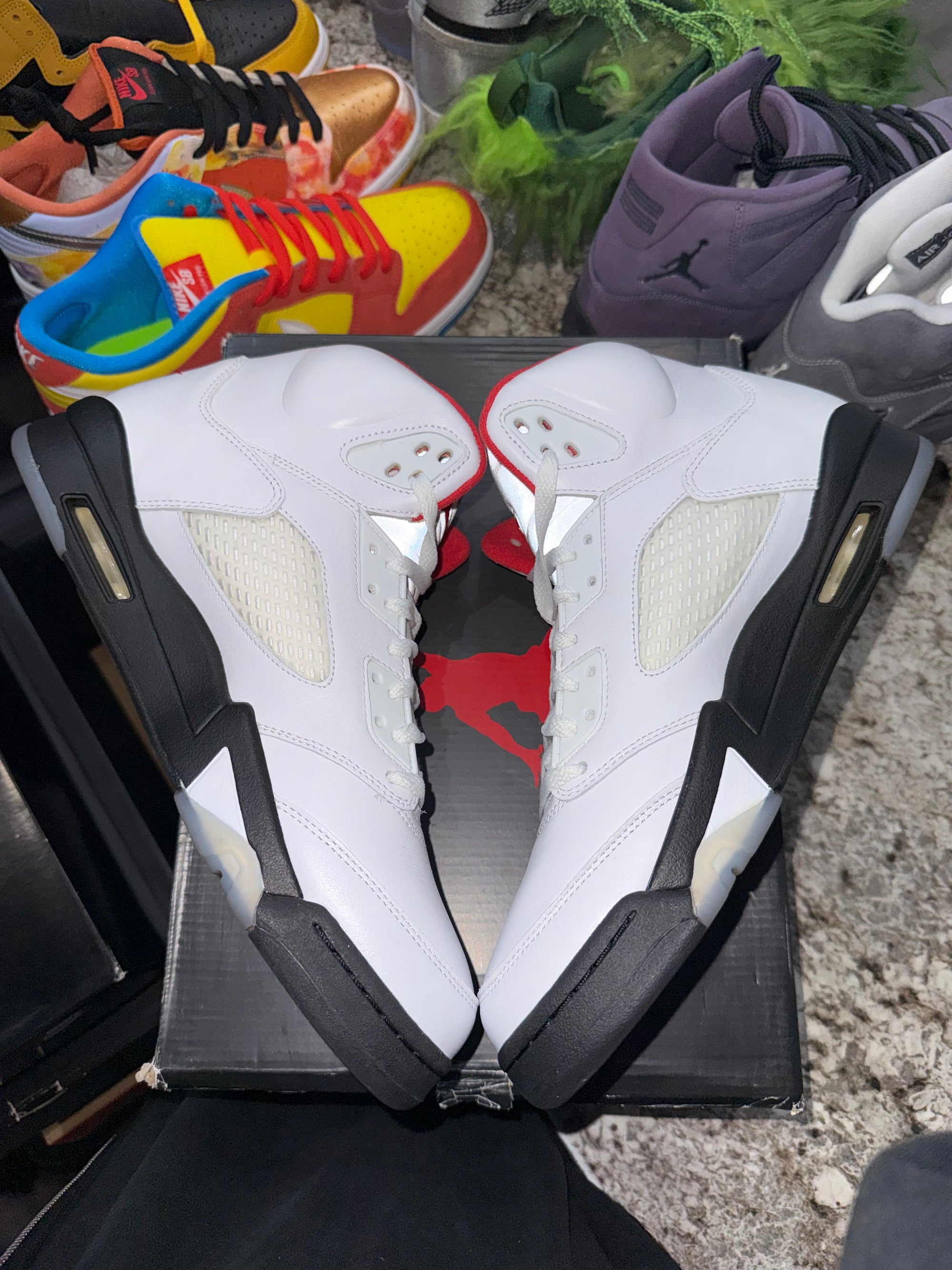 Jordan 5 Retro Fire Red Silver Tongue (2020)