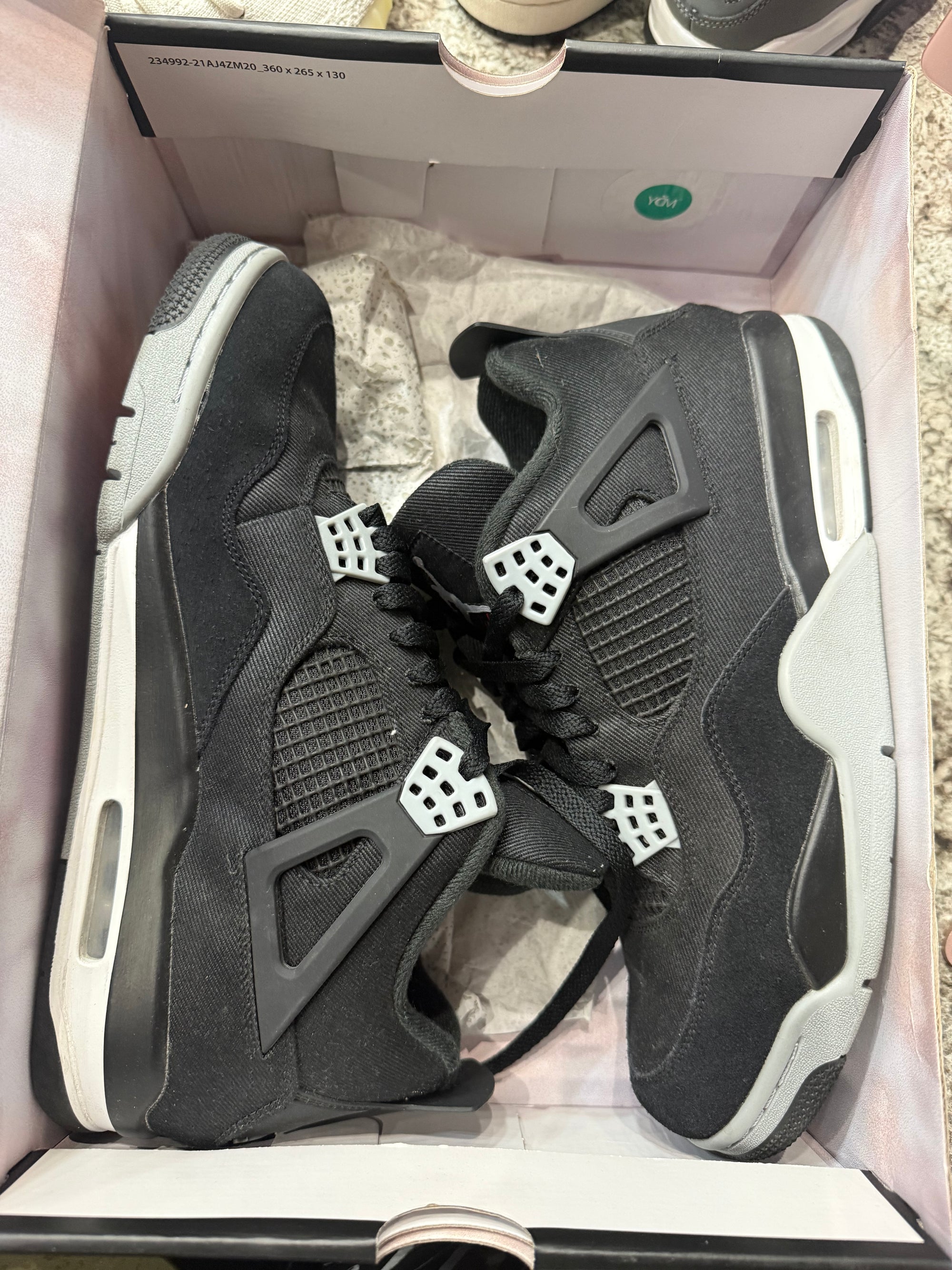 Jordan 4 Retro SE Black Canvas