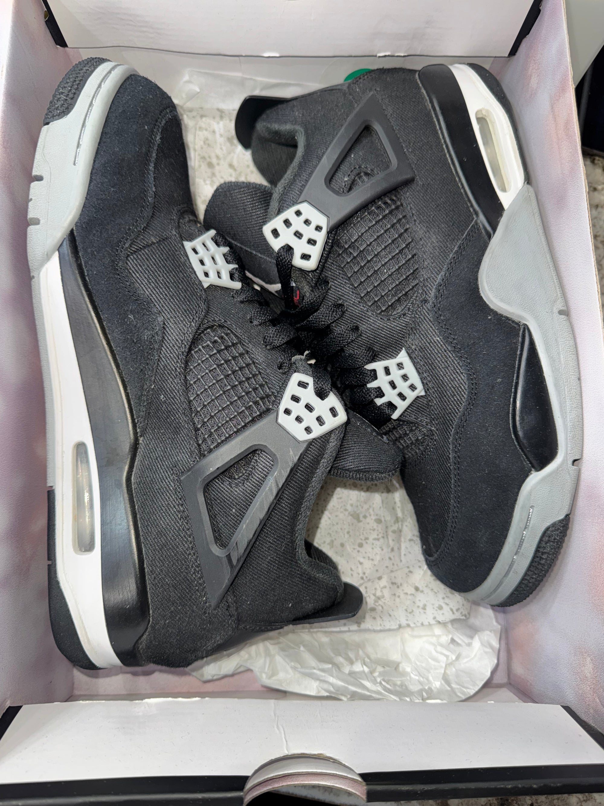 Jordan 4 Retro SE Black Canvas (DAMAGED BOX)