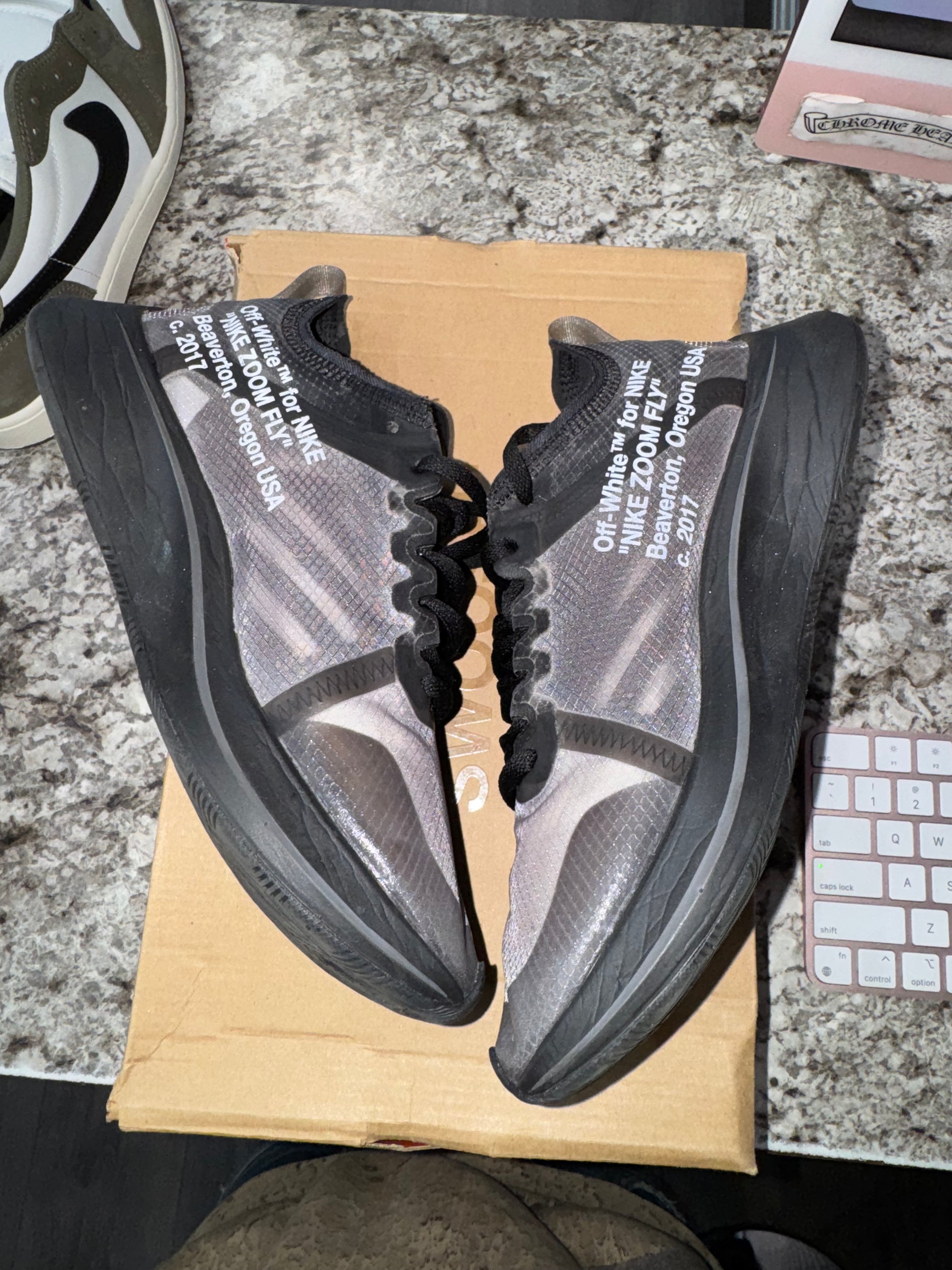 Nike Zoom Fly Off-White Black Silver
