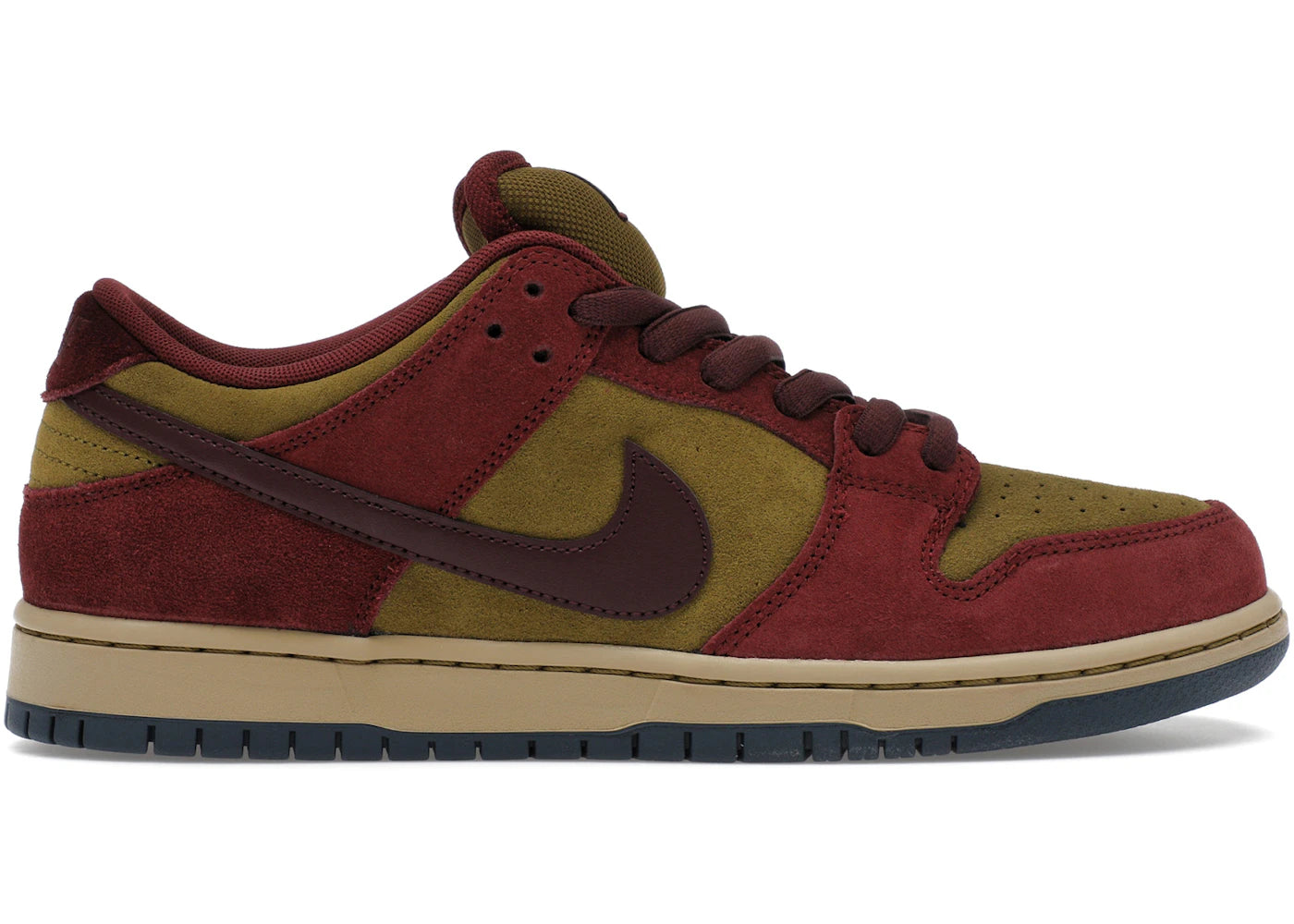 Nike SB Dunk Low Dark Team Red Olive Flak (Replacement Box)