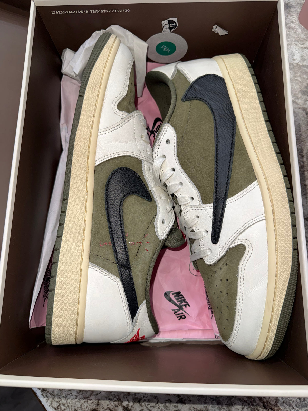 Jordan 1 Retro Low OG SP Travis Scott Medium Olive