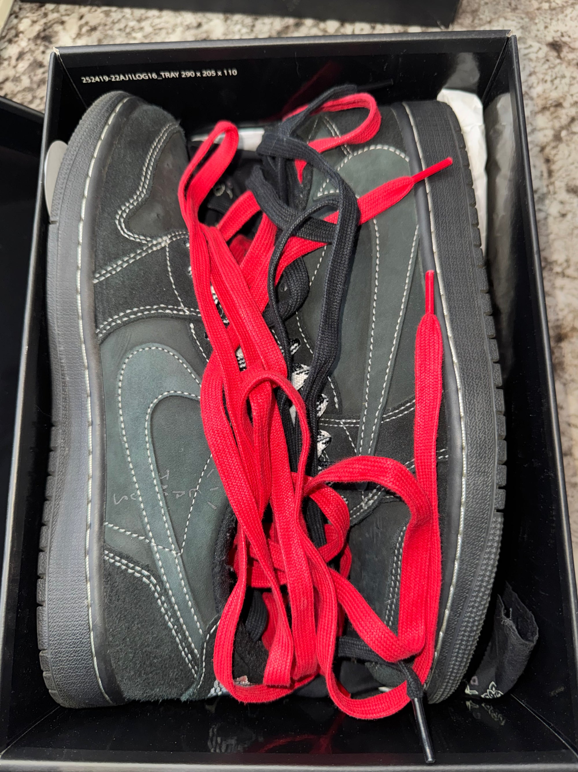 Jordan 1 Retro Low OG SP Travis Scott Black Phantom