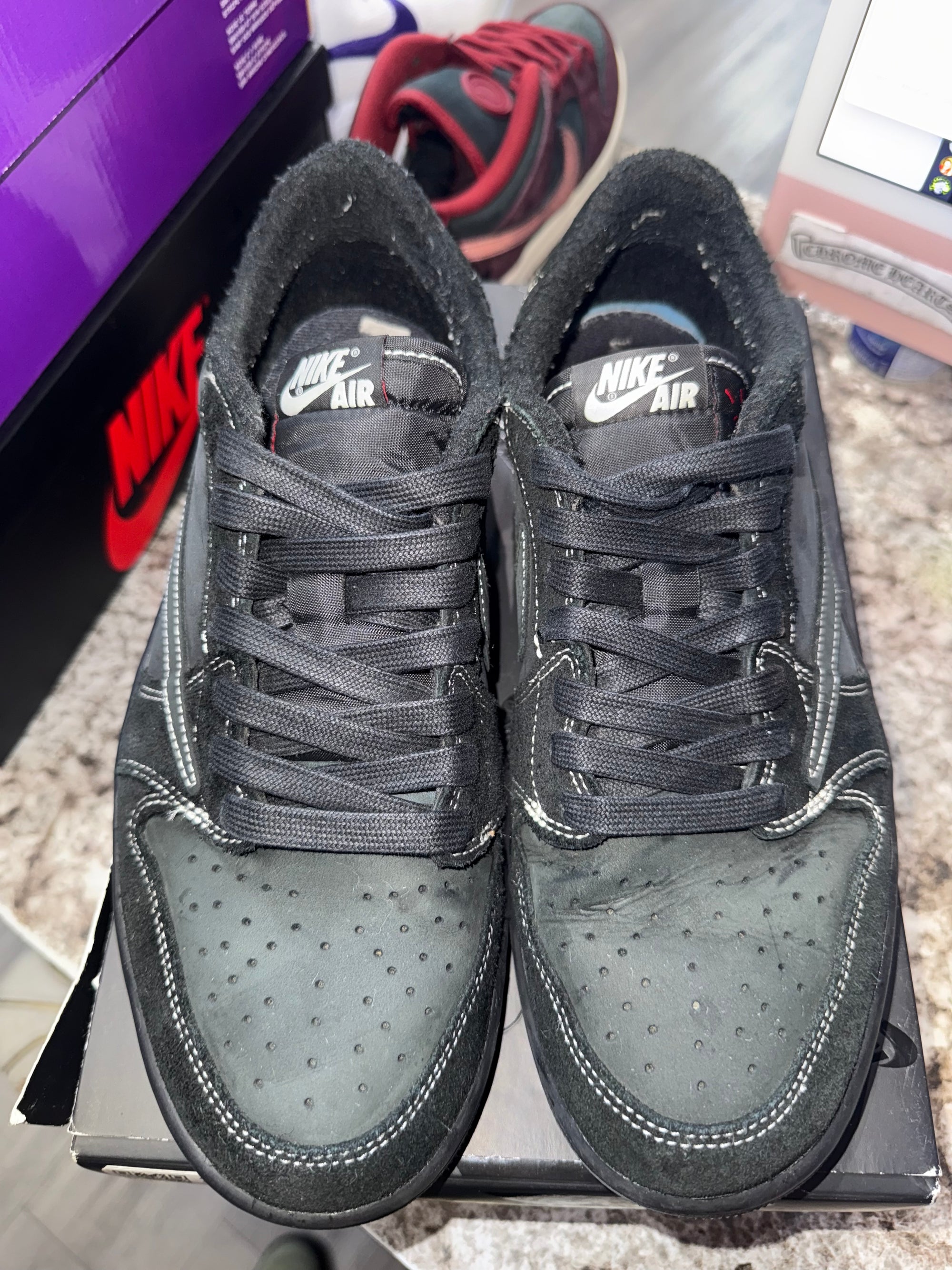 Jordan 1 Retro Low OG SP Travis Scott Black Phantom