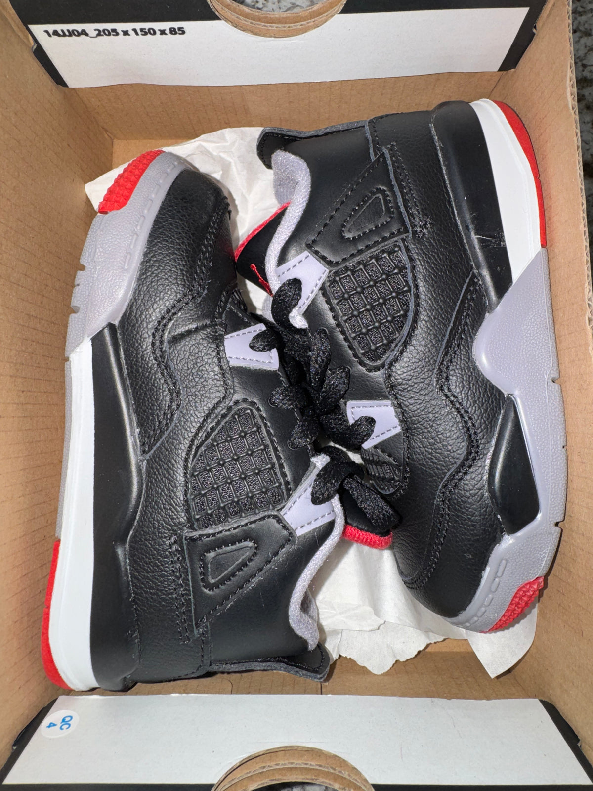 Jordan 4 Retro Bred Reimagined (TD)