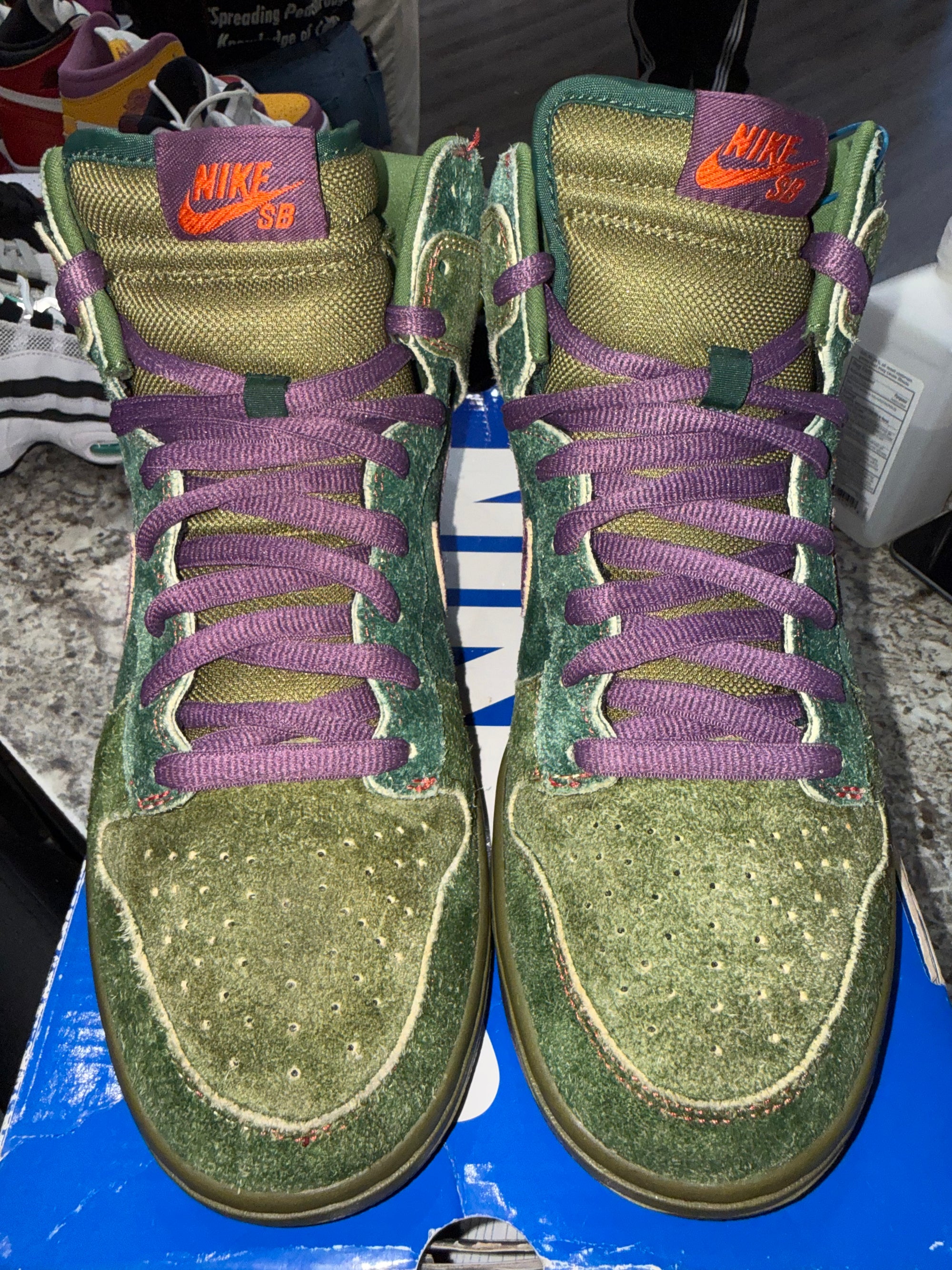 Nike SB Dunk High Skunk 420