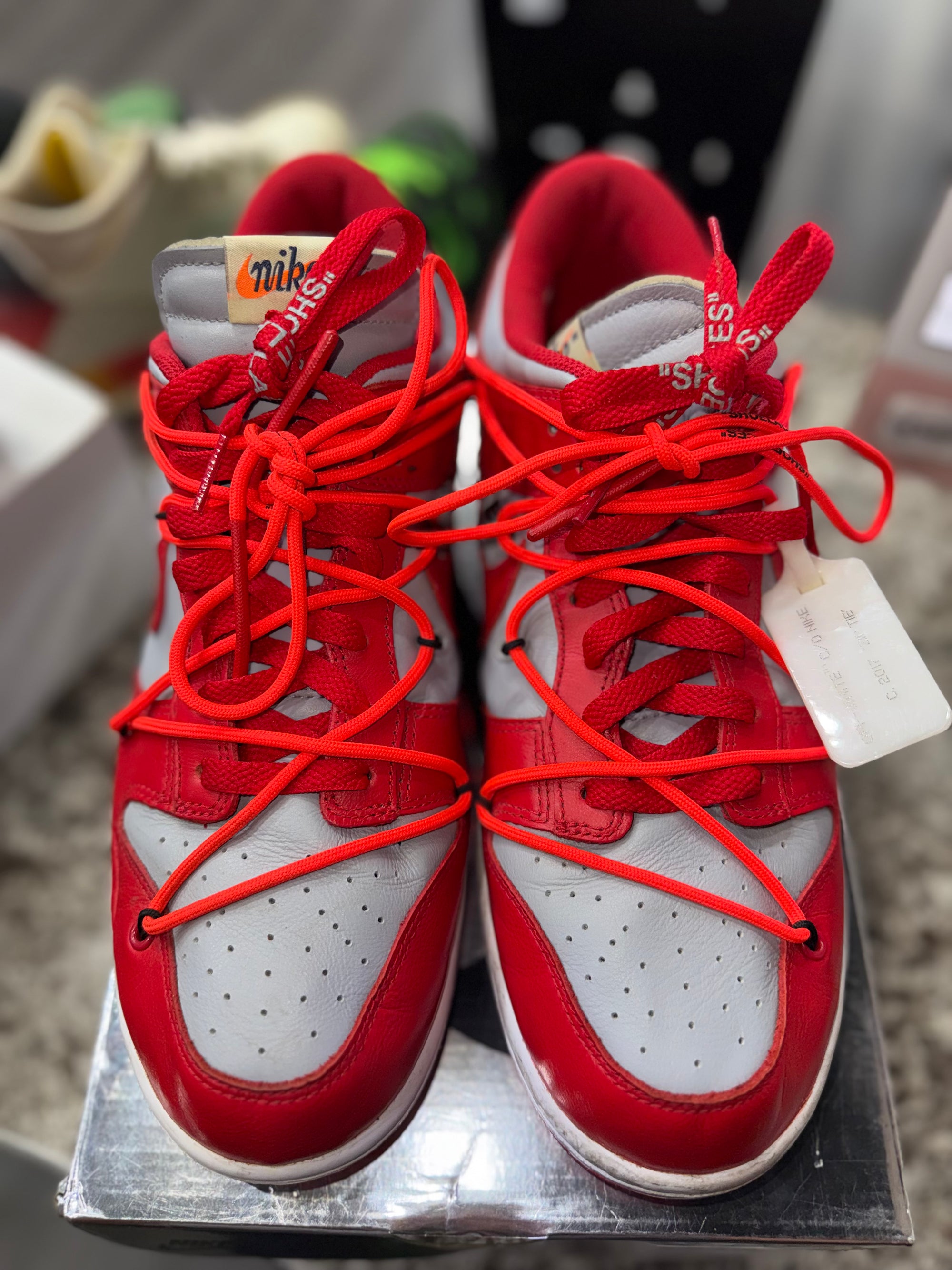 Nike Dunk Low Off-White University Red