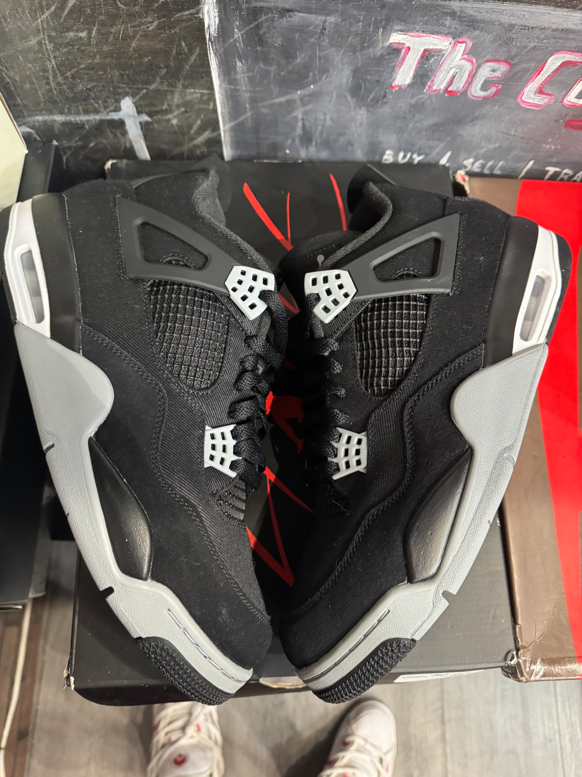 Jordan 4 Retro SE Black Canvas