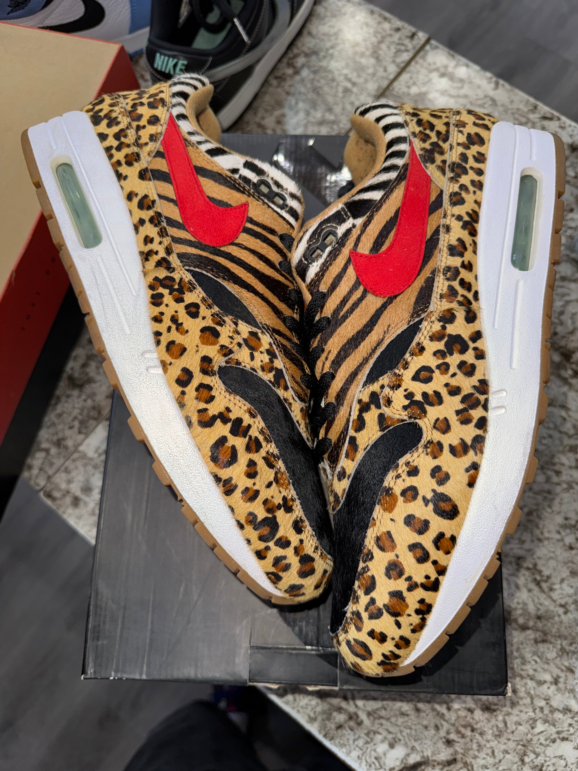 Nike Air Max 1 atmos Animal Pack 2.0 (All Black Box) (2018)