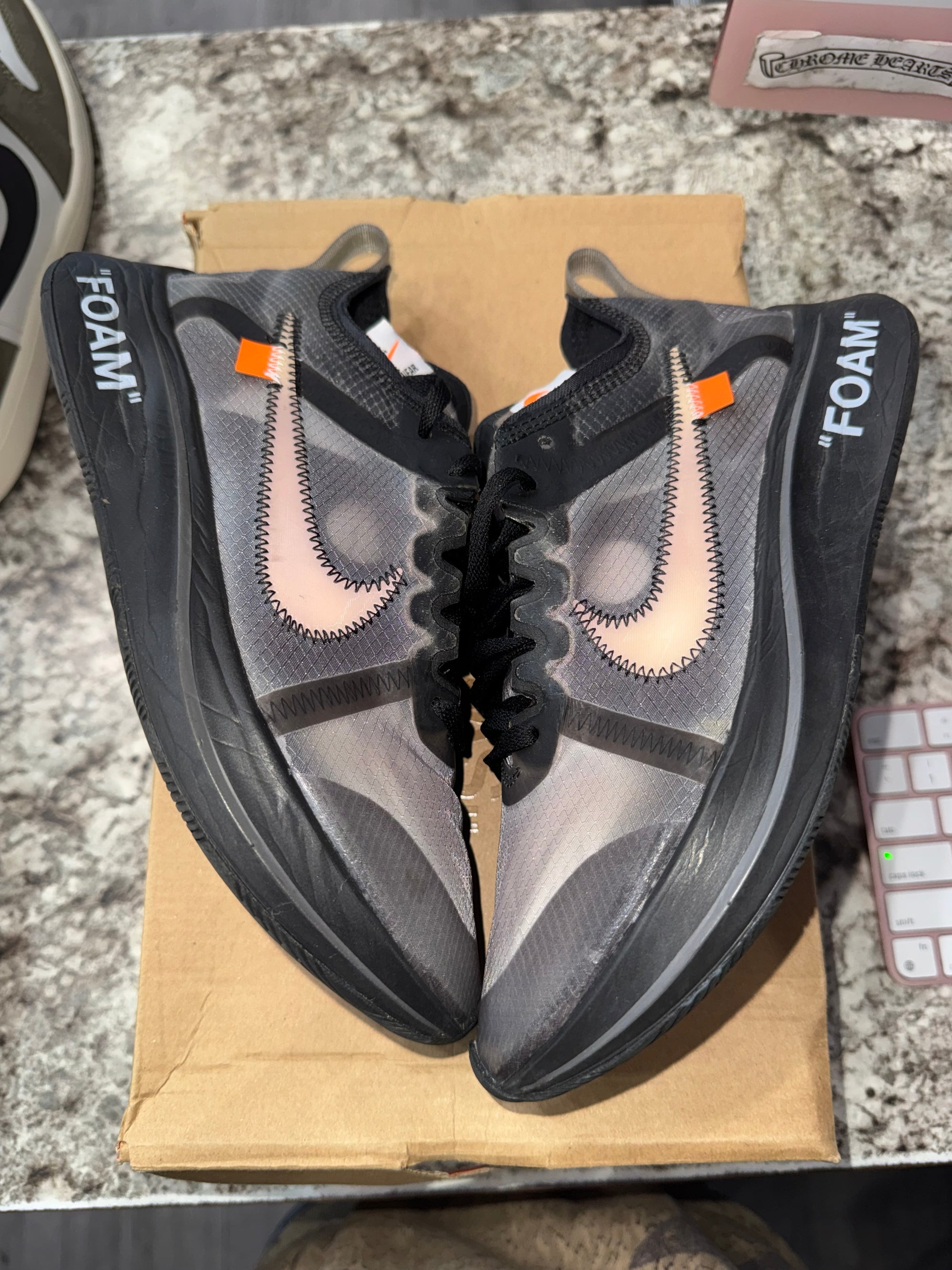 Nike Zoom Fly Off-White Black Silver