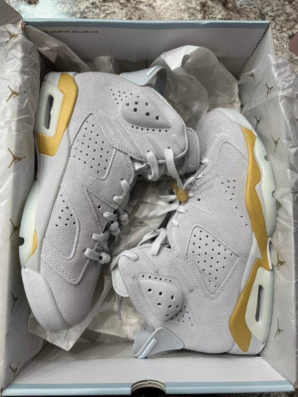 Jordan 6 Retro Craft Paris Olympics Pearl (Women's) (DAMAGED BOX)