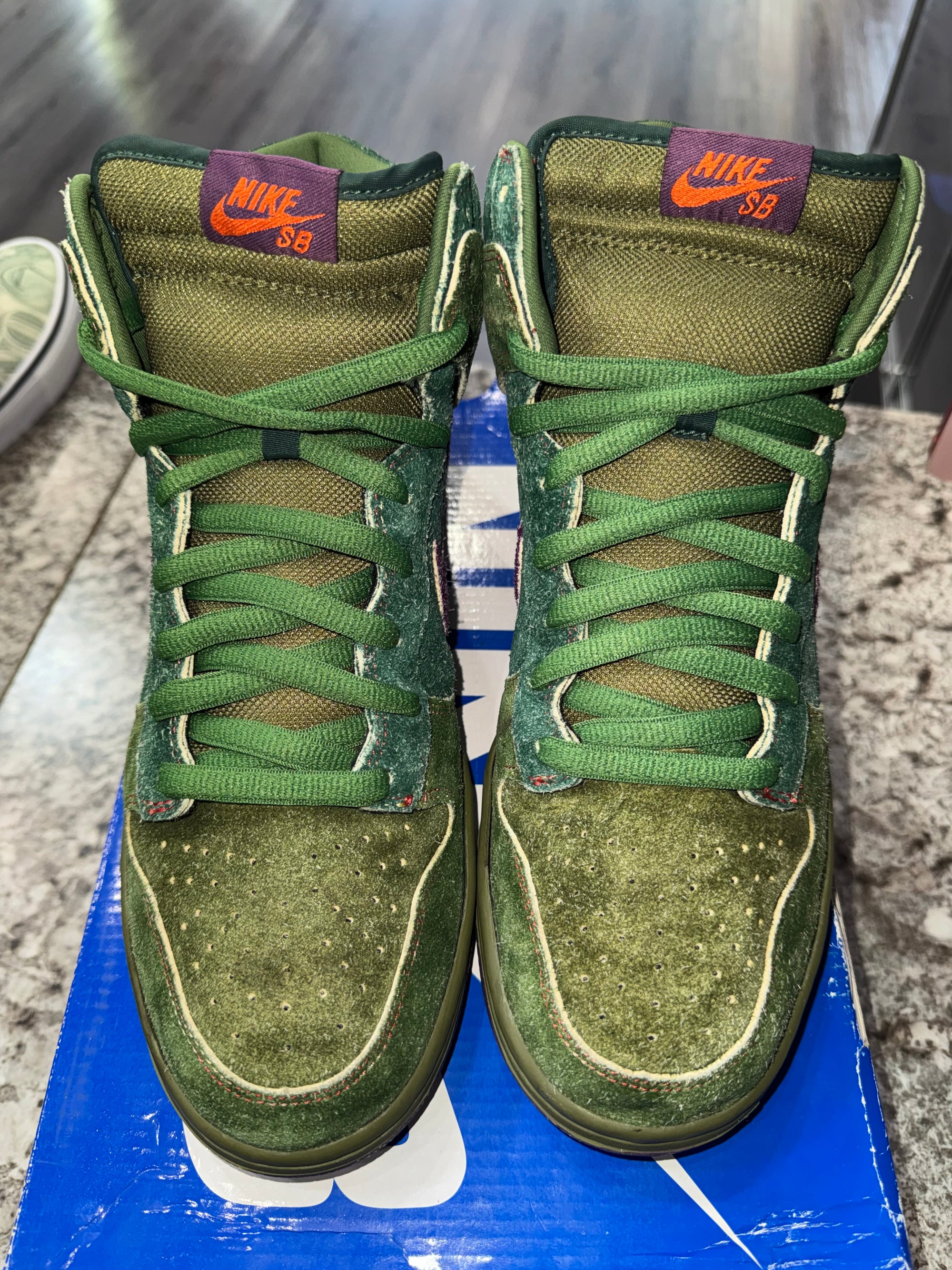 Nike SB Dunk High Skunk 420