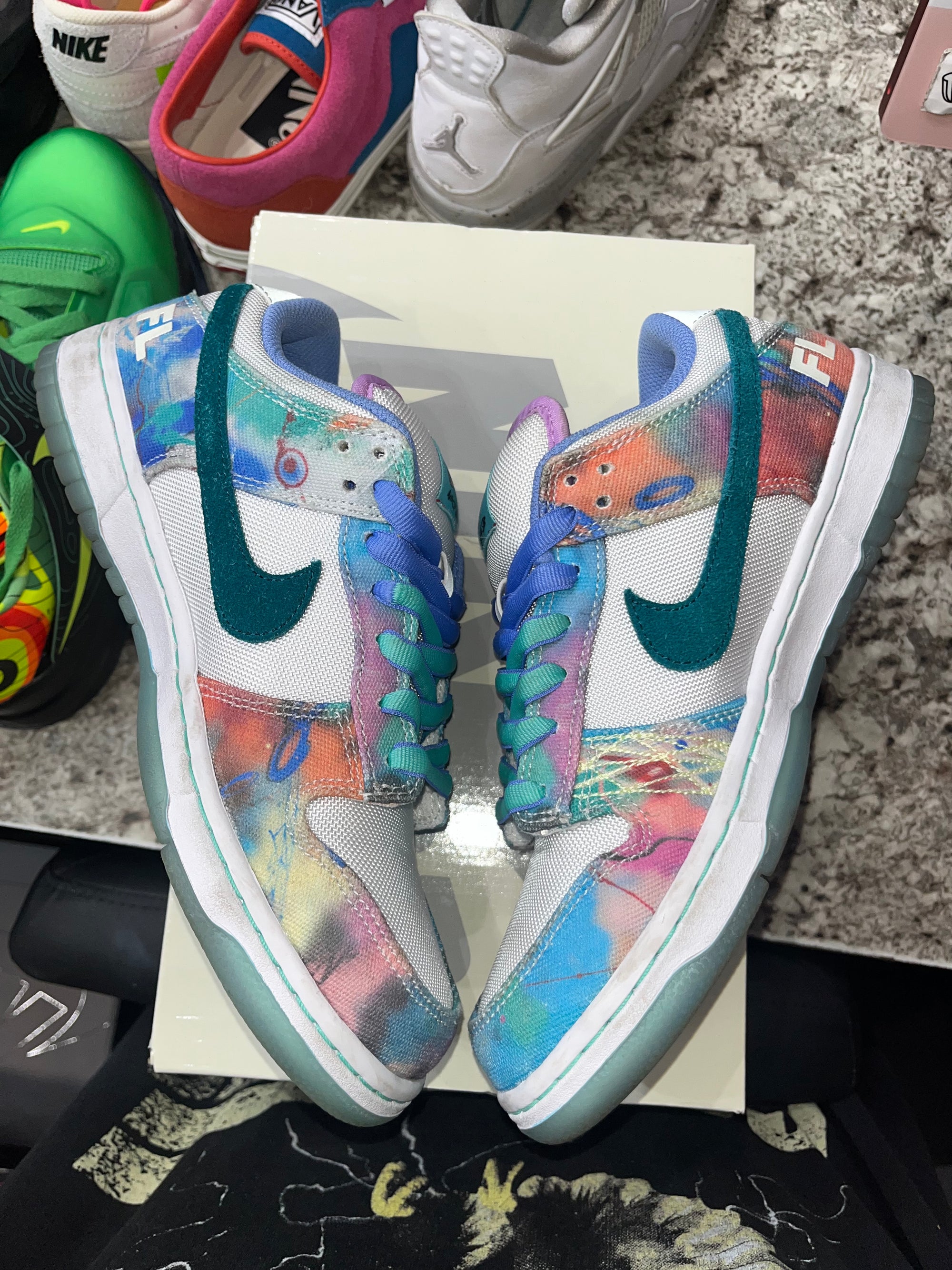 Nike SB Dunk Low Futura Laboratories Bleached Aqua