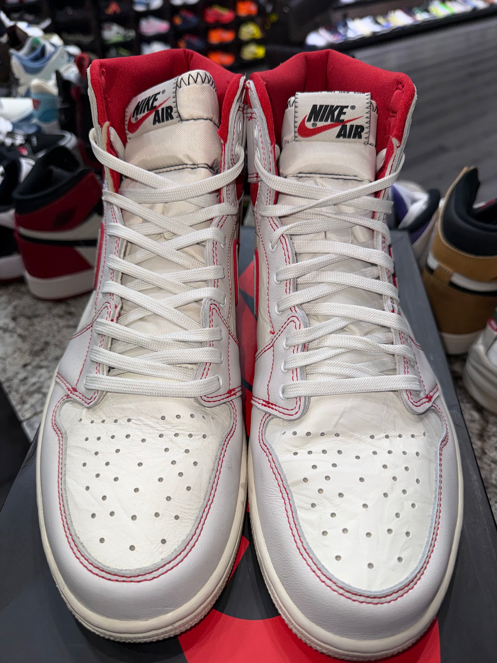 Jordan 1 Retro High Phantom Gym Red