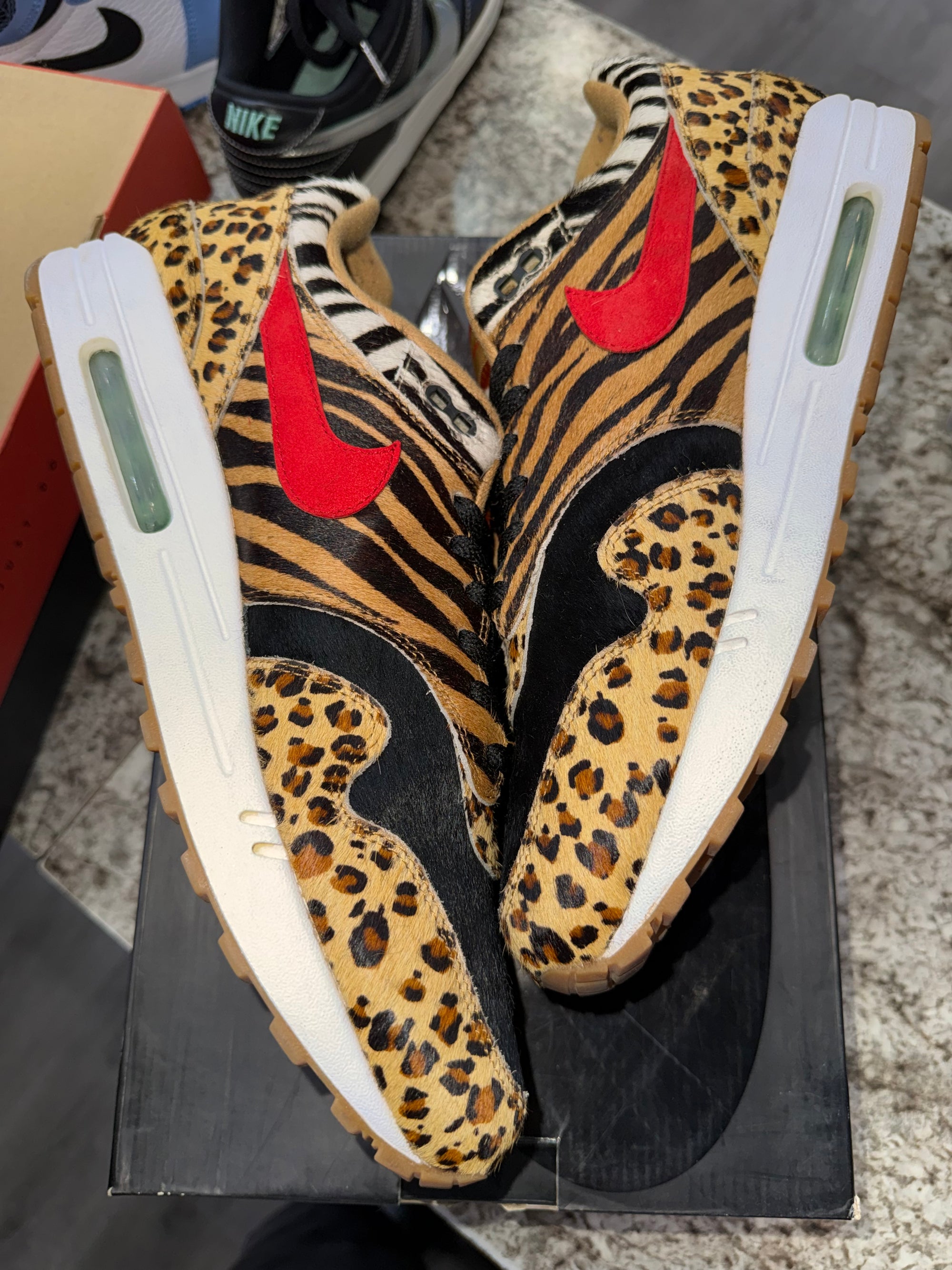 Nike Air Max 1 atmos Animal Pack 2.0 (All Black Box) (2018)