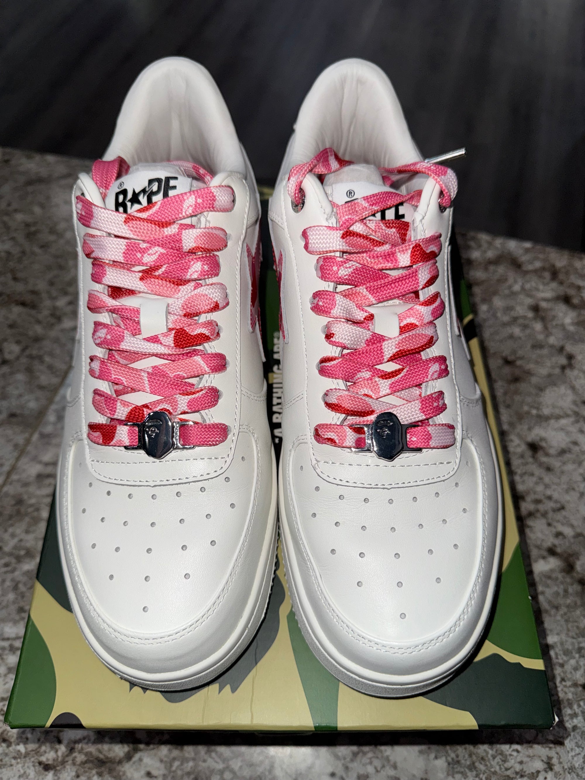 A Bathing Ape Bape Sta Low ABC Camo White Pink (2025)
