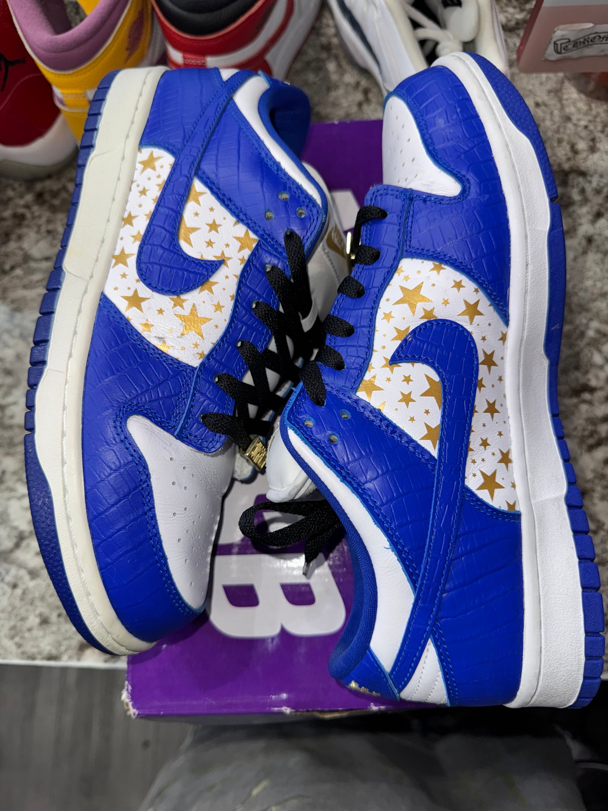 Nike SB Dunk Low Supreme Stars Hyper Royal (2021) (DAMAGED BOX)