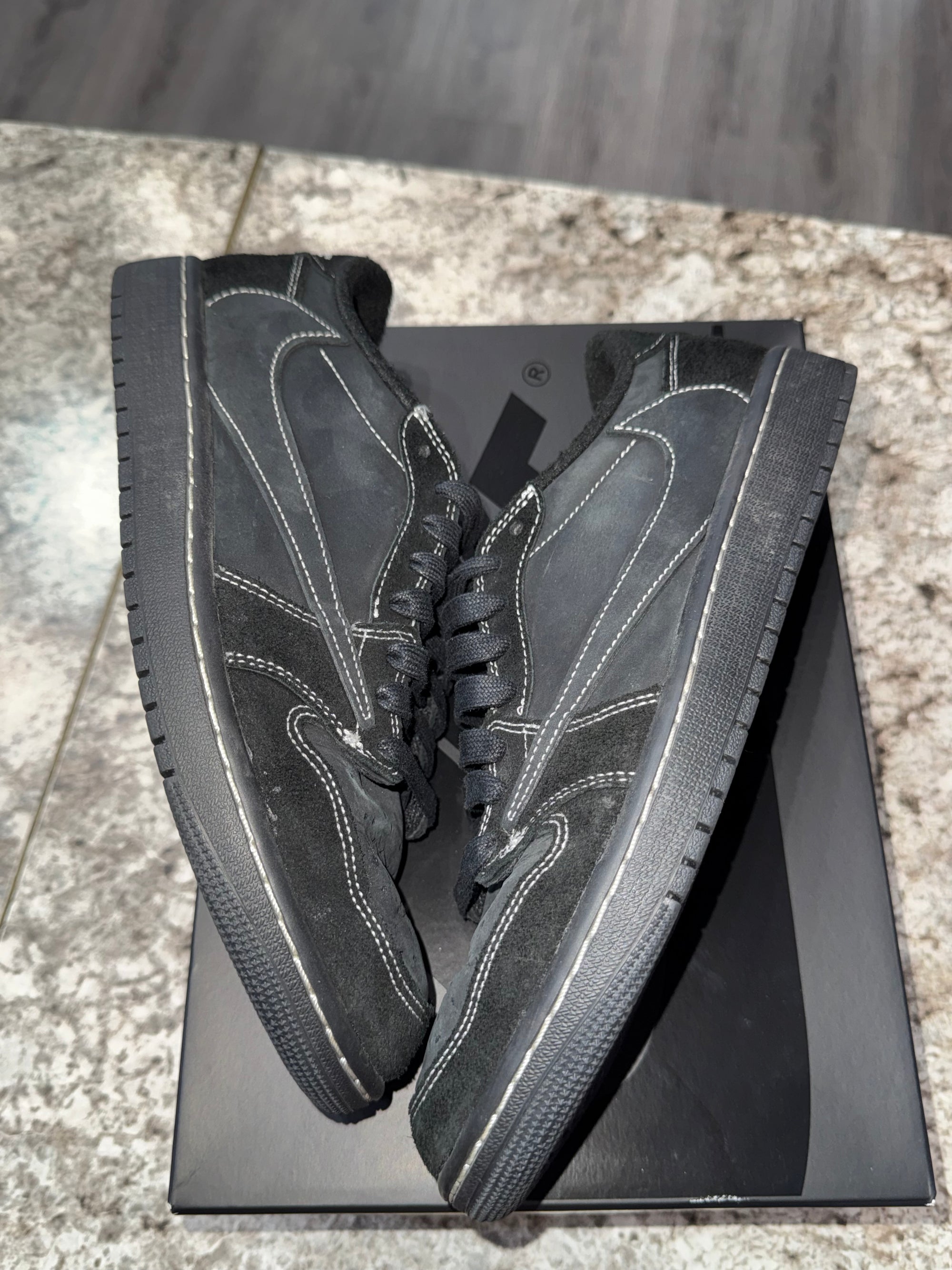 AJ1 Low Travis Scott Black Phantom ReStockX