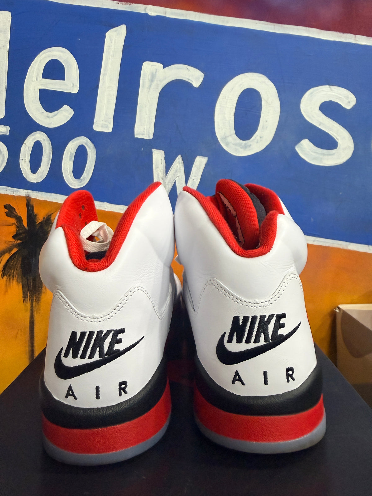 Jordan 5 Retro Fire Red Black Tongue (2025)