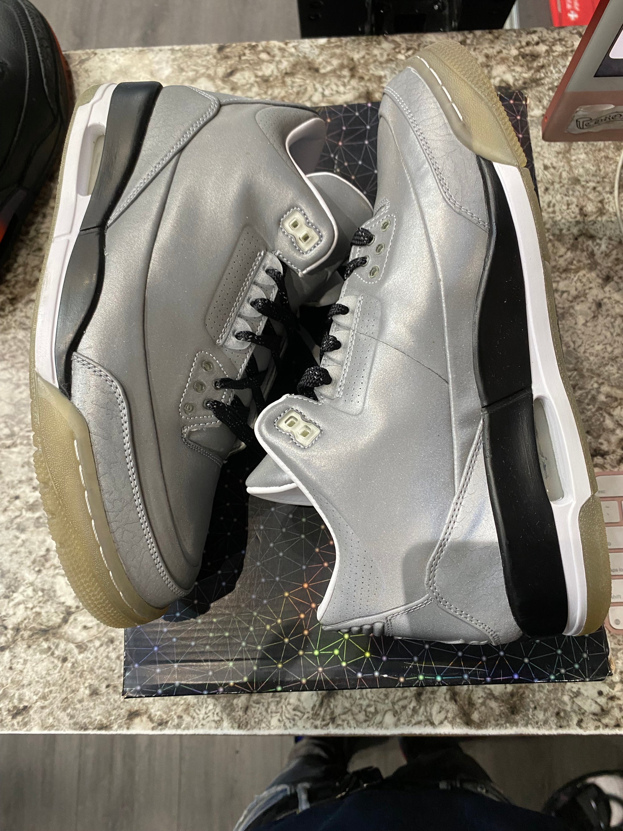 Jordan 3 Retro 5Lab3 Silver (DAMGED BOX)