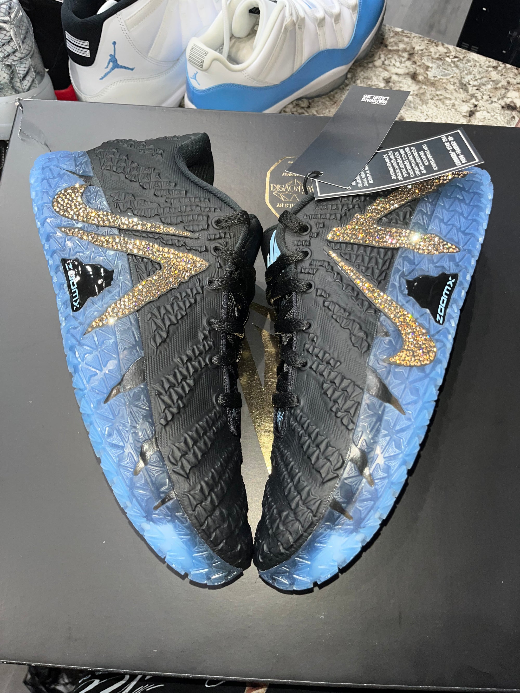 Nike Ja 3 Swarovski Warning Label