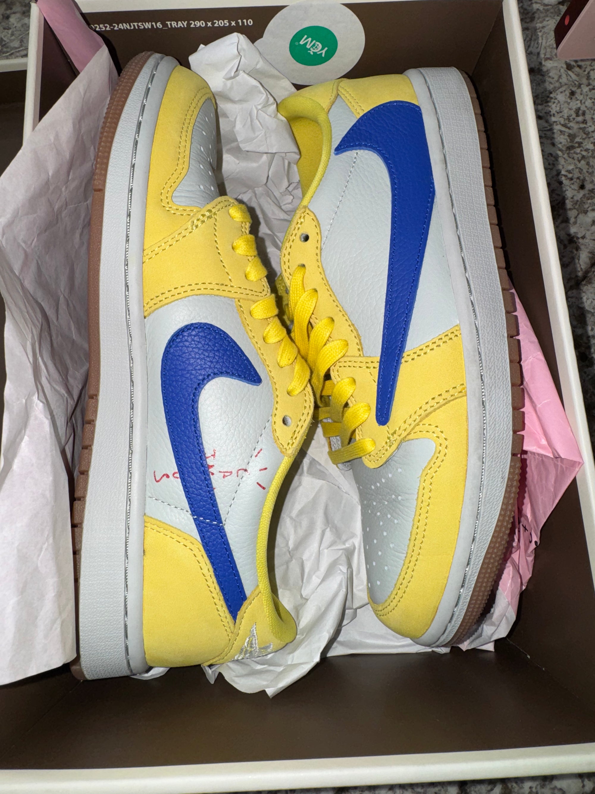 Jordan 1 Retro Low OG SP Travis Scott Canary (Women's)