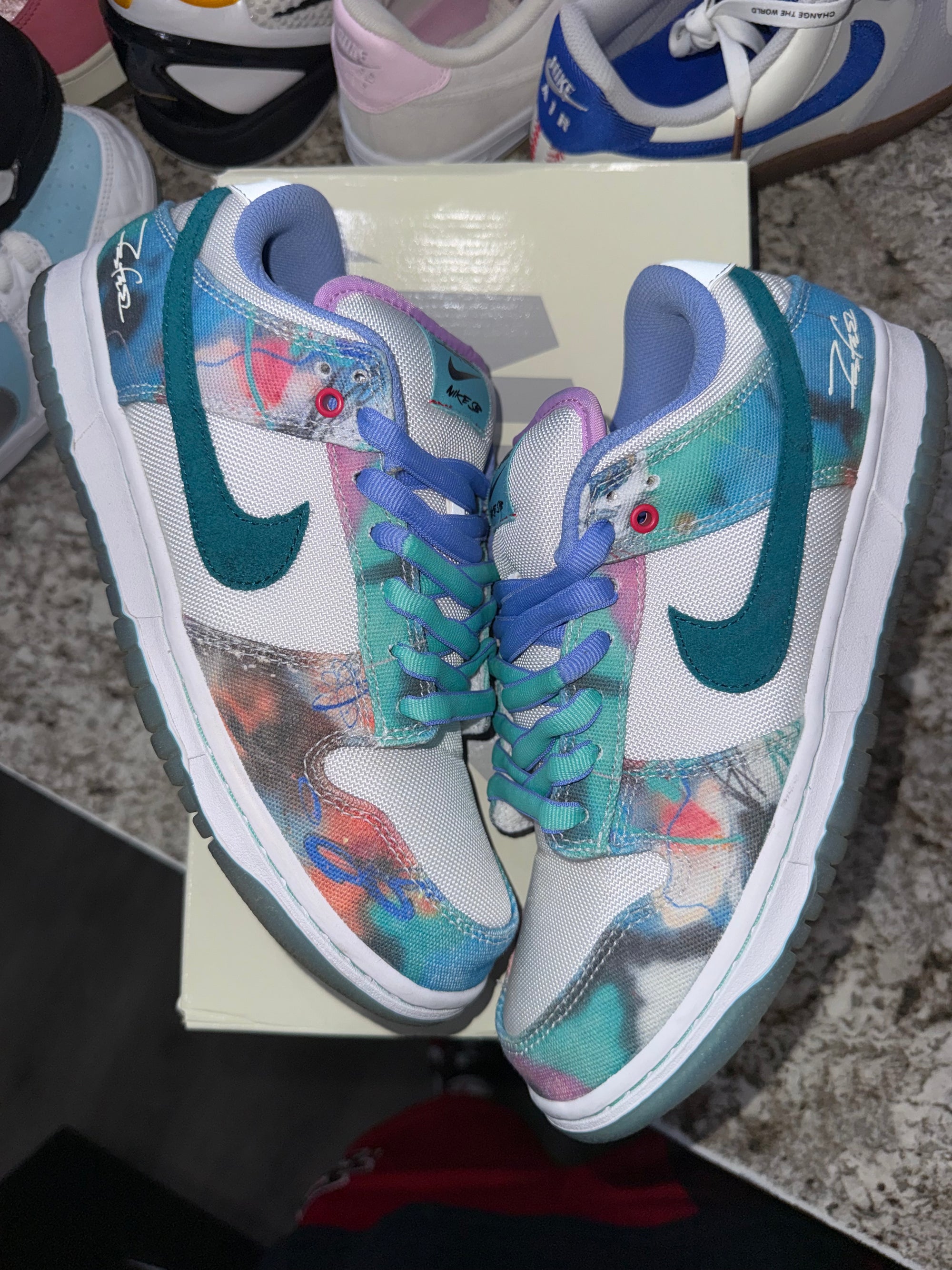 Nike SB Dunk Low Futura Laboratories Bleached Aqua