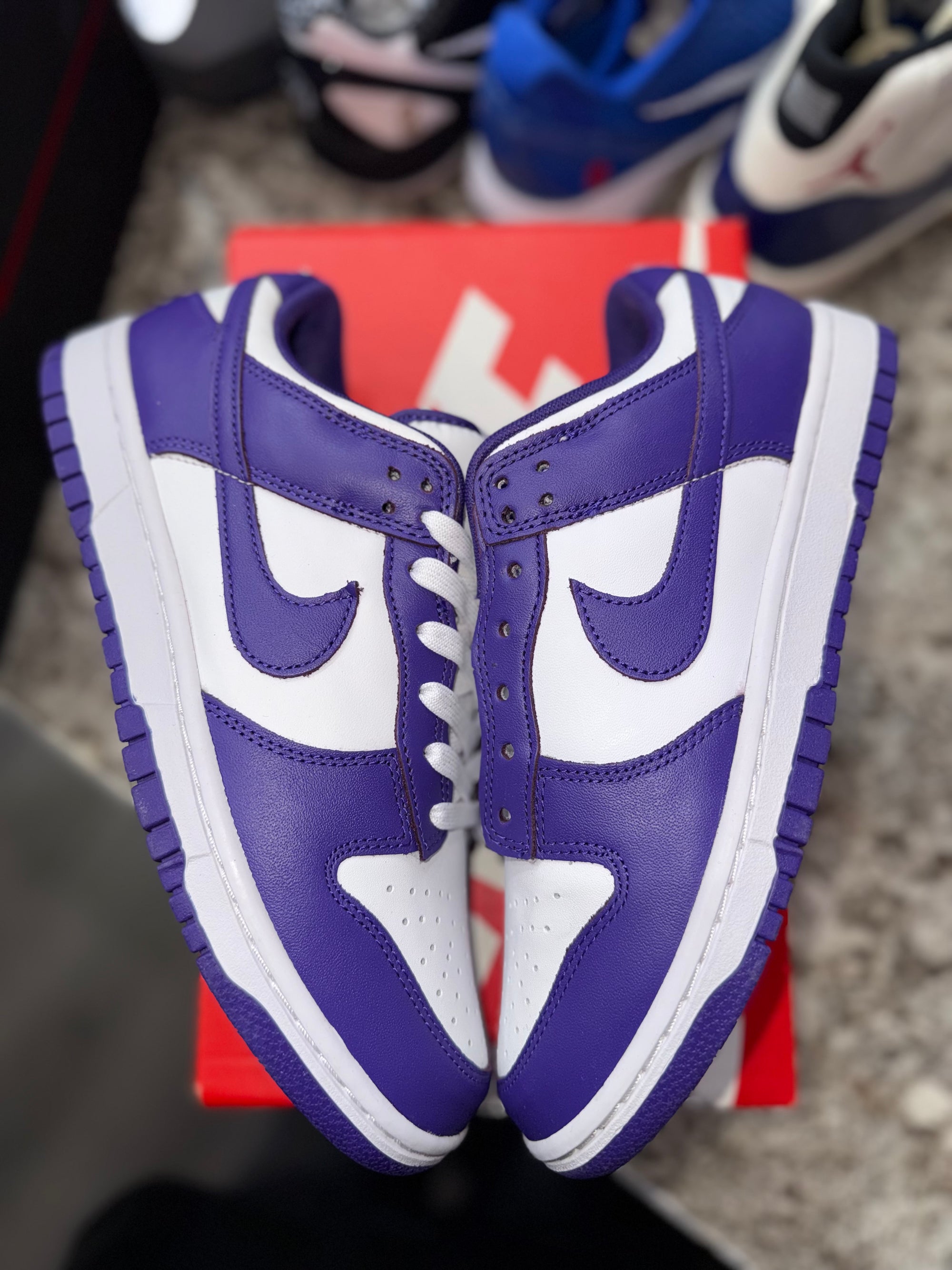 Nike Dunk Low Championship Court Purple (Missing Lace)