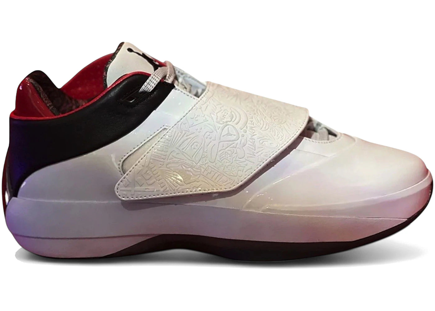 Jordan 40-20 White Varsity Red