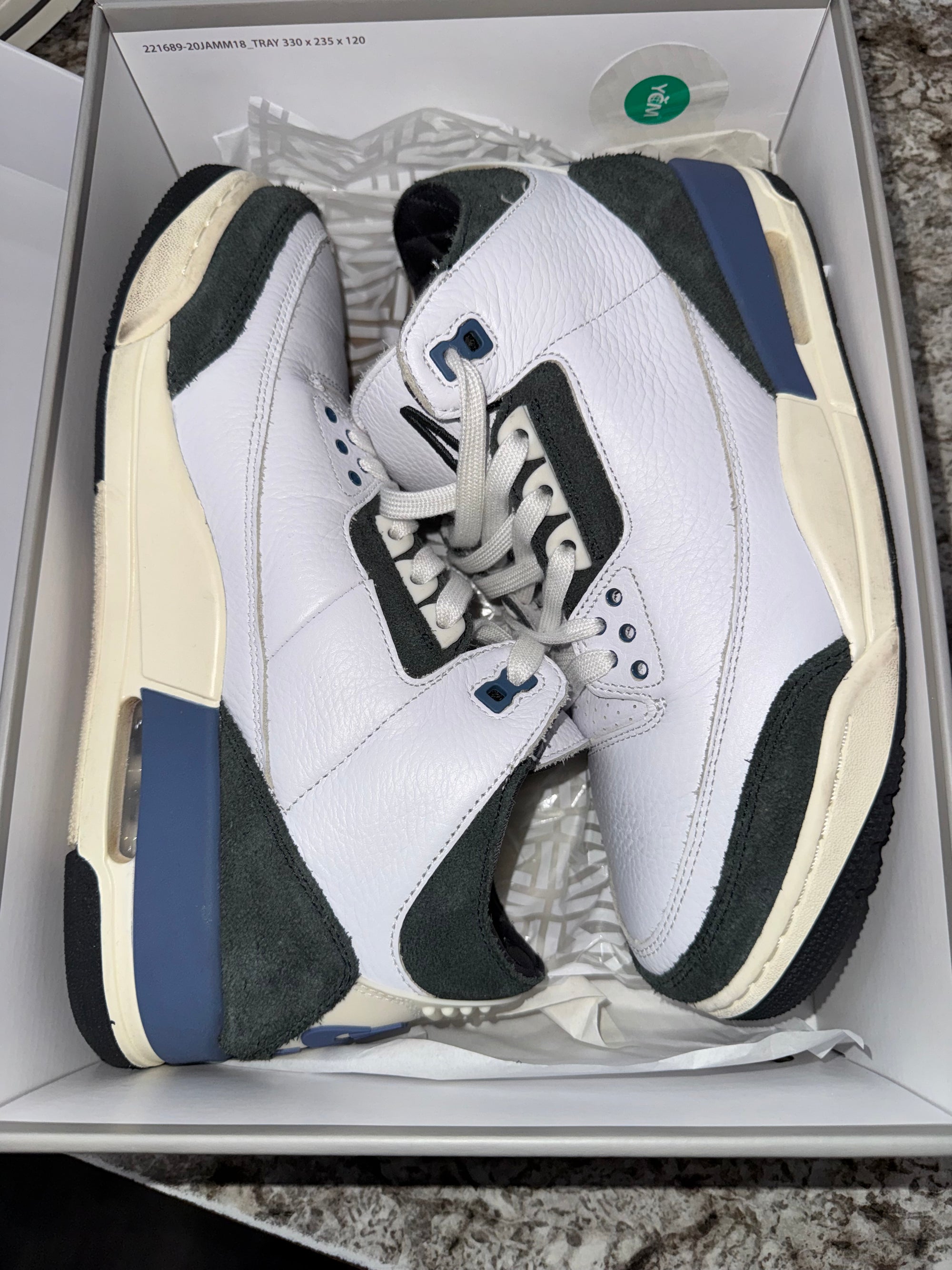 Jordan 3 Retro OG SP A Ma Maniére Diffused Blue Diffused Blue