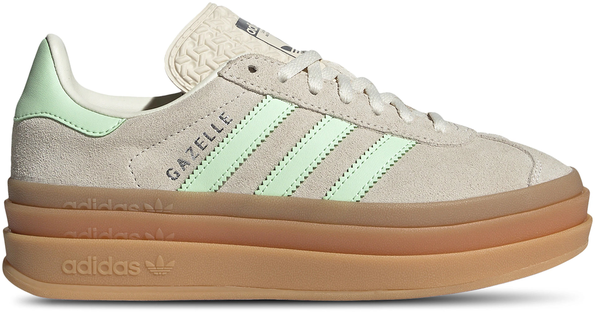 adidas Gazelle Bold Wonder White Semi Green Spark (GS)