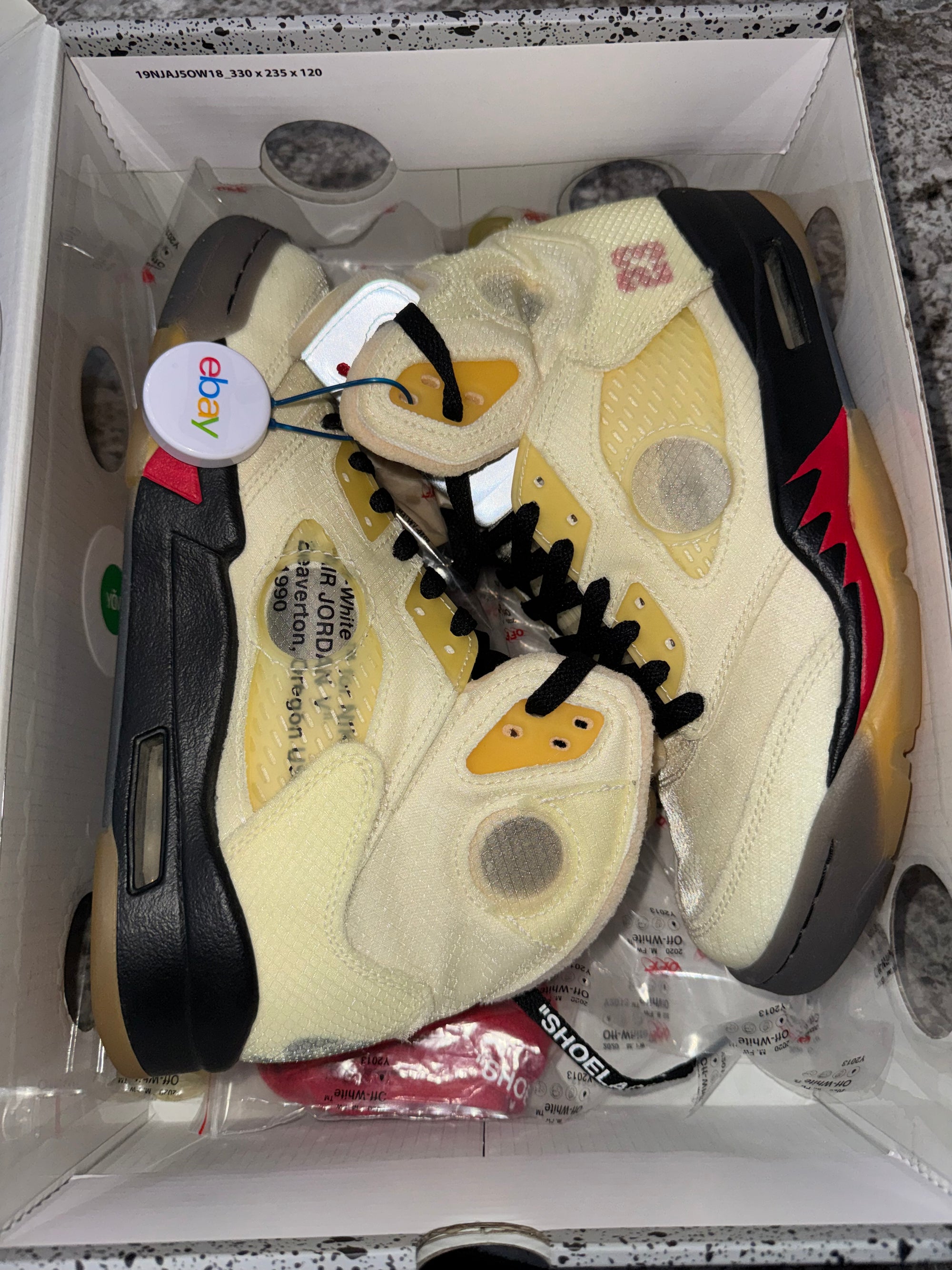 Jordan 5 Retro Off-White Sail