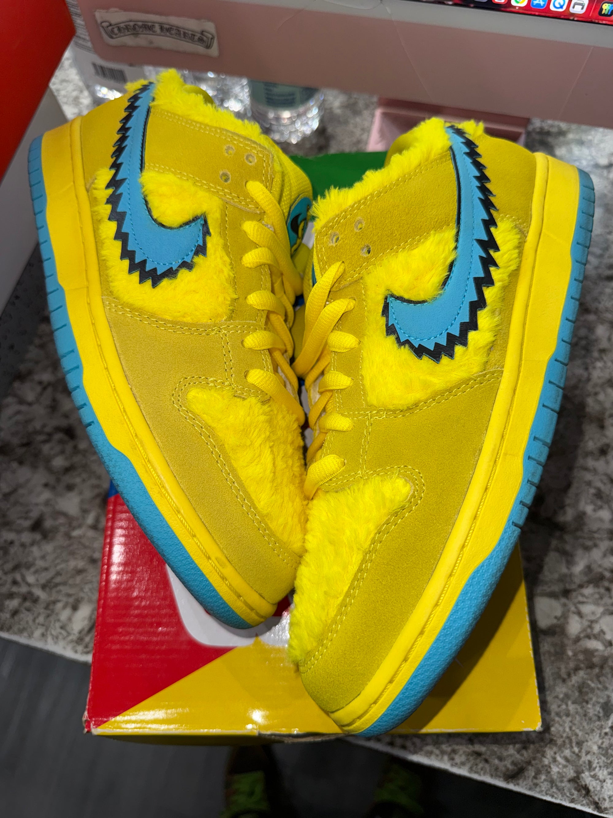 Nike SB Dunk Low Grateful Dead Bears Opti Yellow