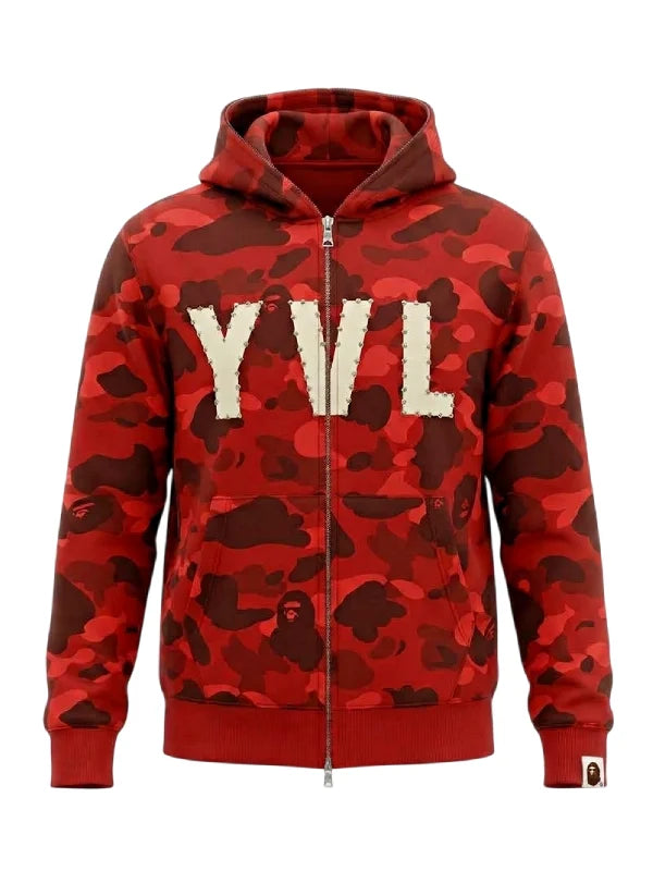 Bape x YVL Red Full Zip