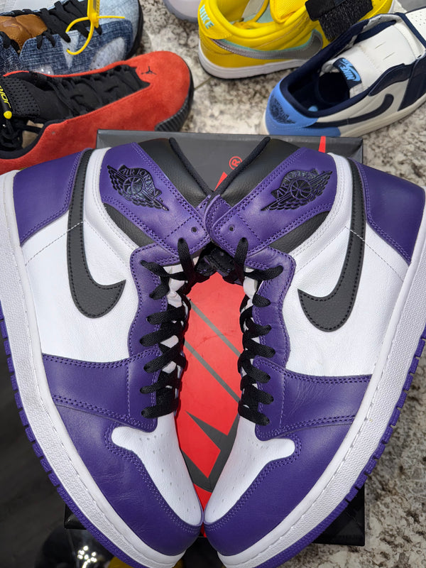Jordan 1 Retro High Court Purple White