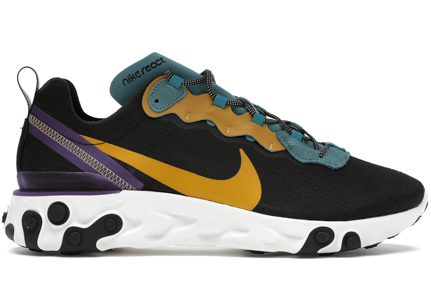 Nike React Element 55 PRM Black Mineral Cyan