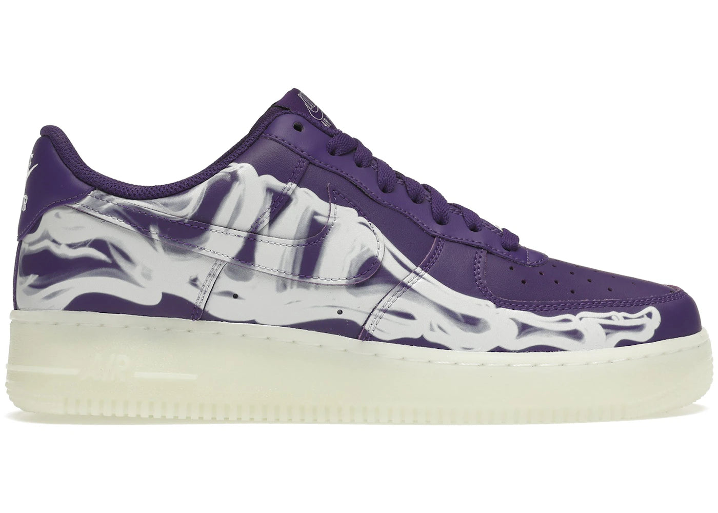 Nike Air Force 1 Low '07 QS Purple Skeleton Halloween (2021) (REPLACEMENT BOX)