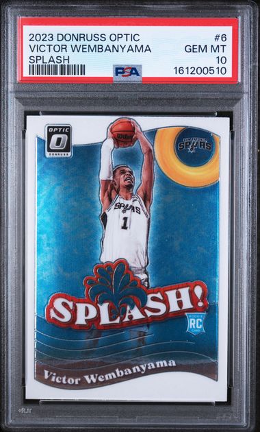 2023 Panini Victor Wembanyama Donruss Optic Splash PSA 10