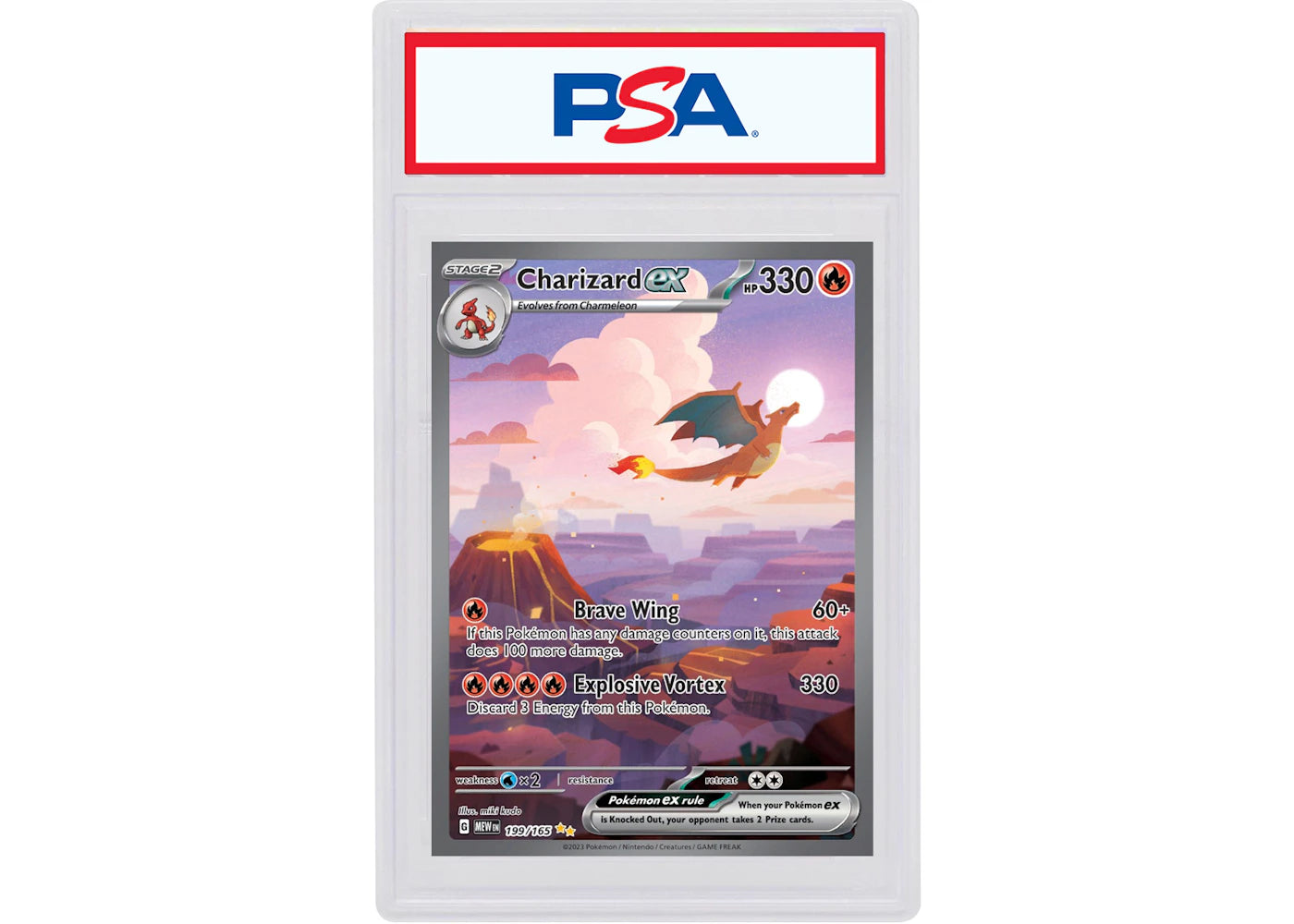Charizard ex 2023 Pokémon Scarlet & Violet 151 Special Illustration Rare #199/165 - BGS 9