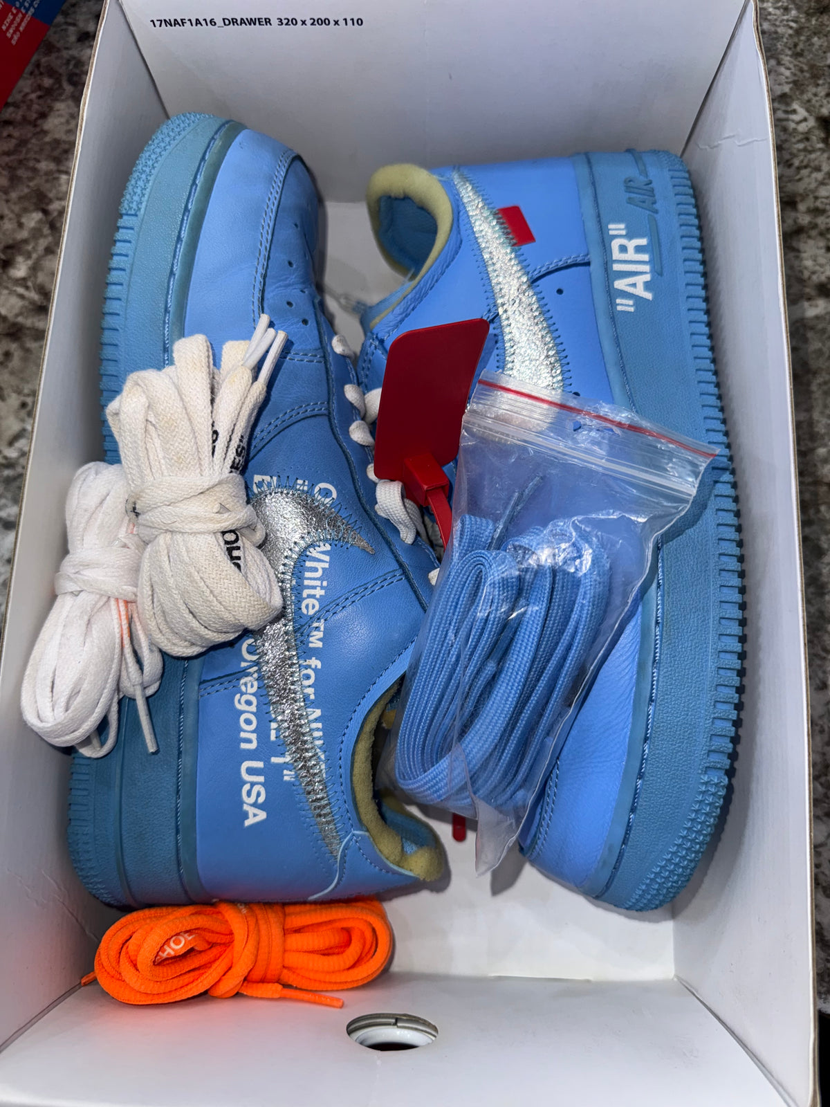 Nike Air Force 1 Low Off-White MCA University Blue