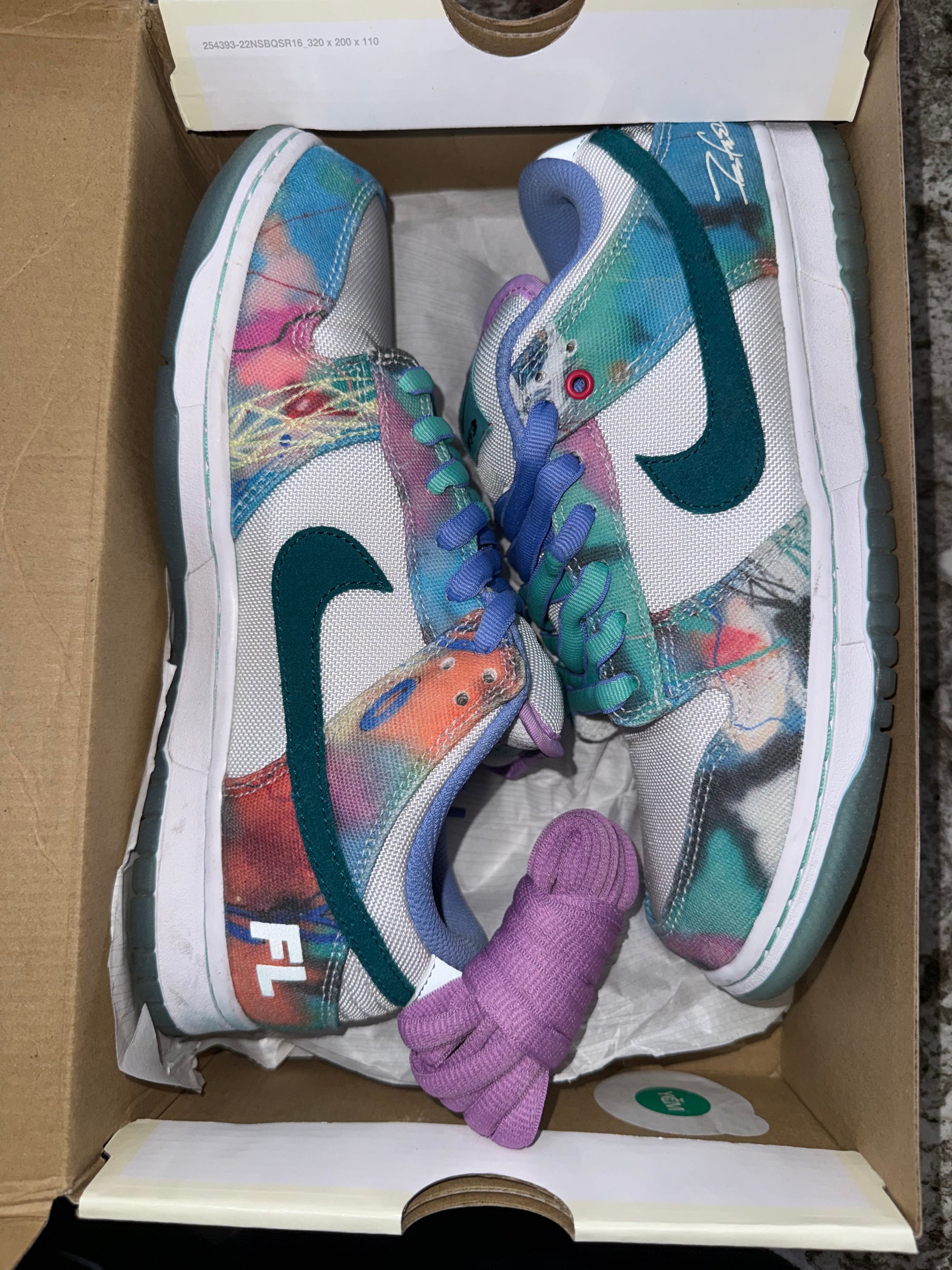 Nike SB Dunk Low Futura Laboratories Bleached Aqua