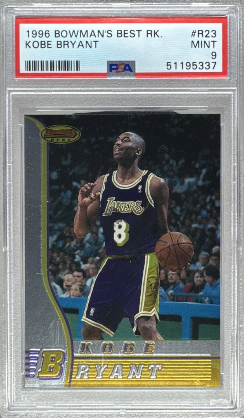 1996 BOWMAN'S BEST ROOKIE #R23 KOBE BRYANT PSA 9