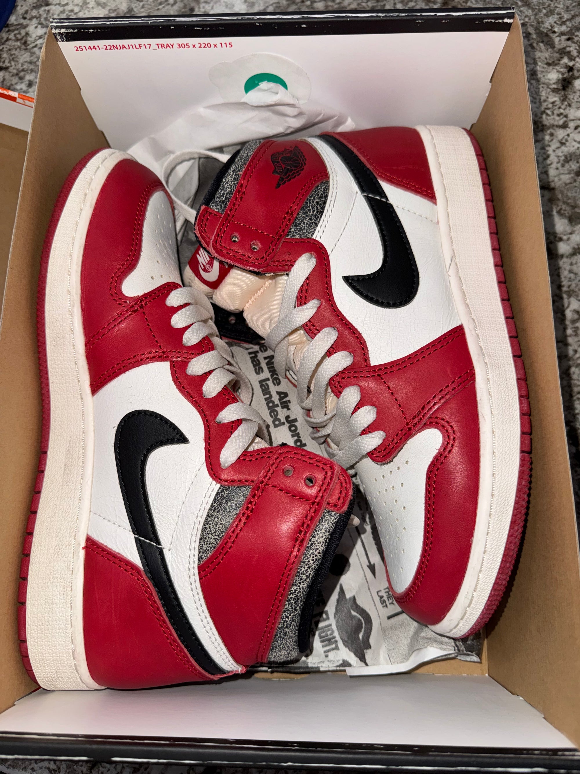 Jordan 1 Retro High OG Chicago Lost and Found (GS)