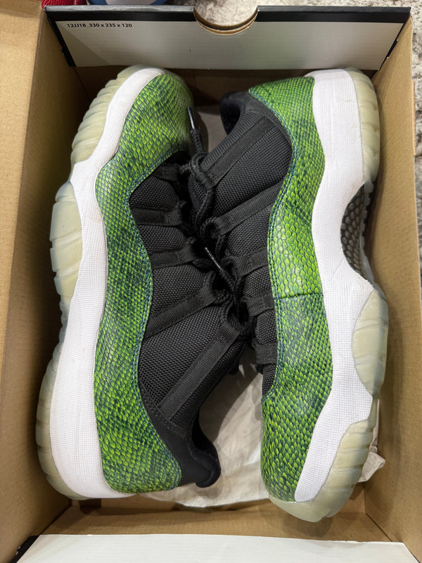 Jordan 11 Retro Low Green Snakeskin