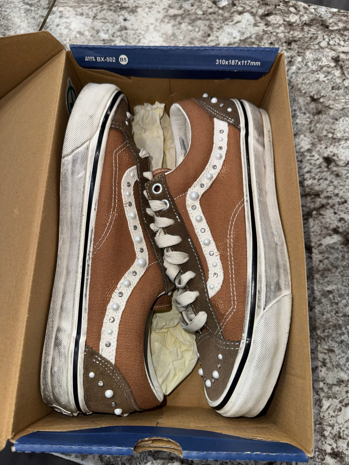Vans LX Old Skool 36 Pearlized Pack Vintage Cocoa Brown