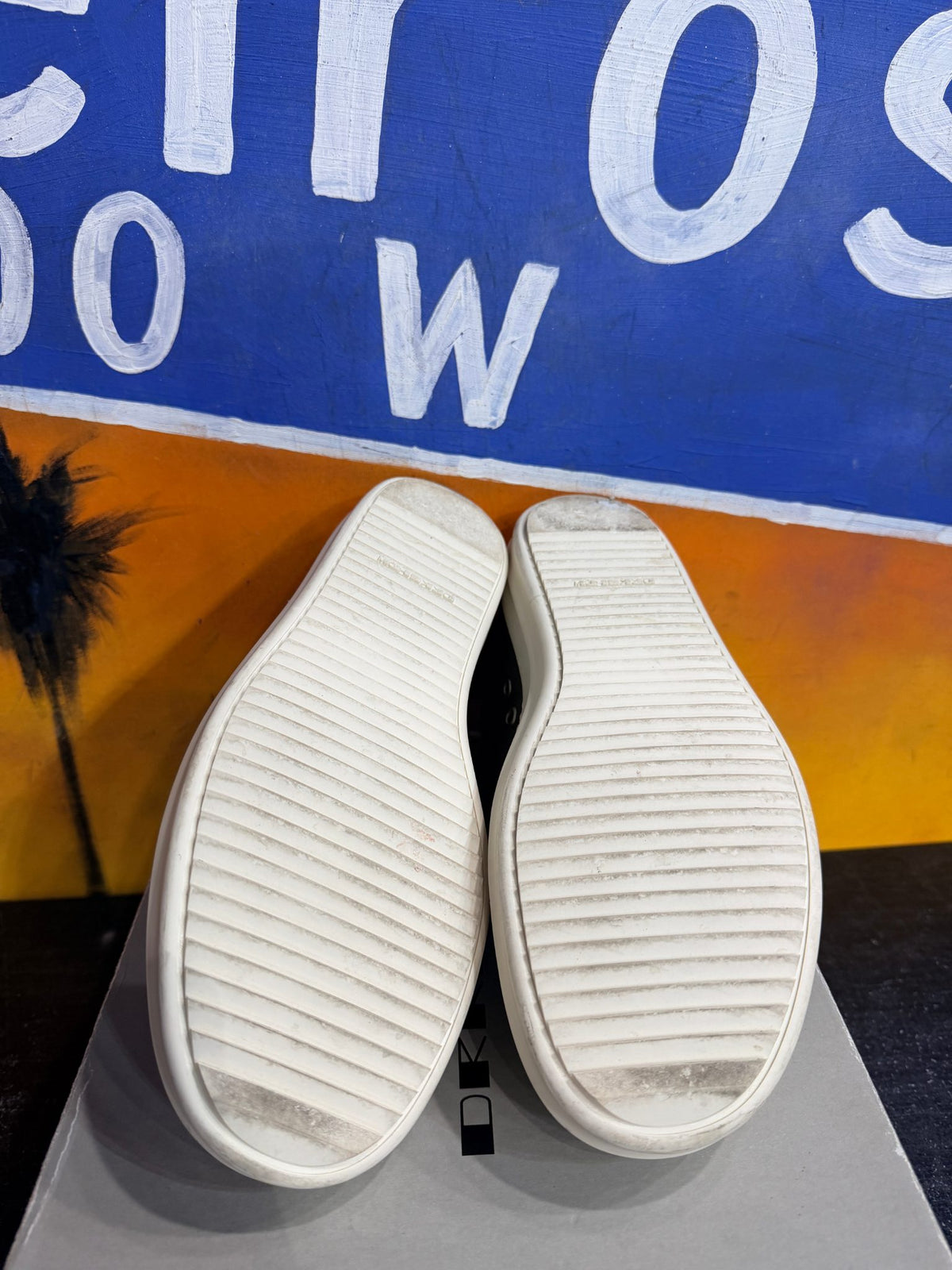 Rick Owens DRKSHDW Low Sneaks Dust Milk