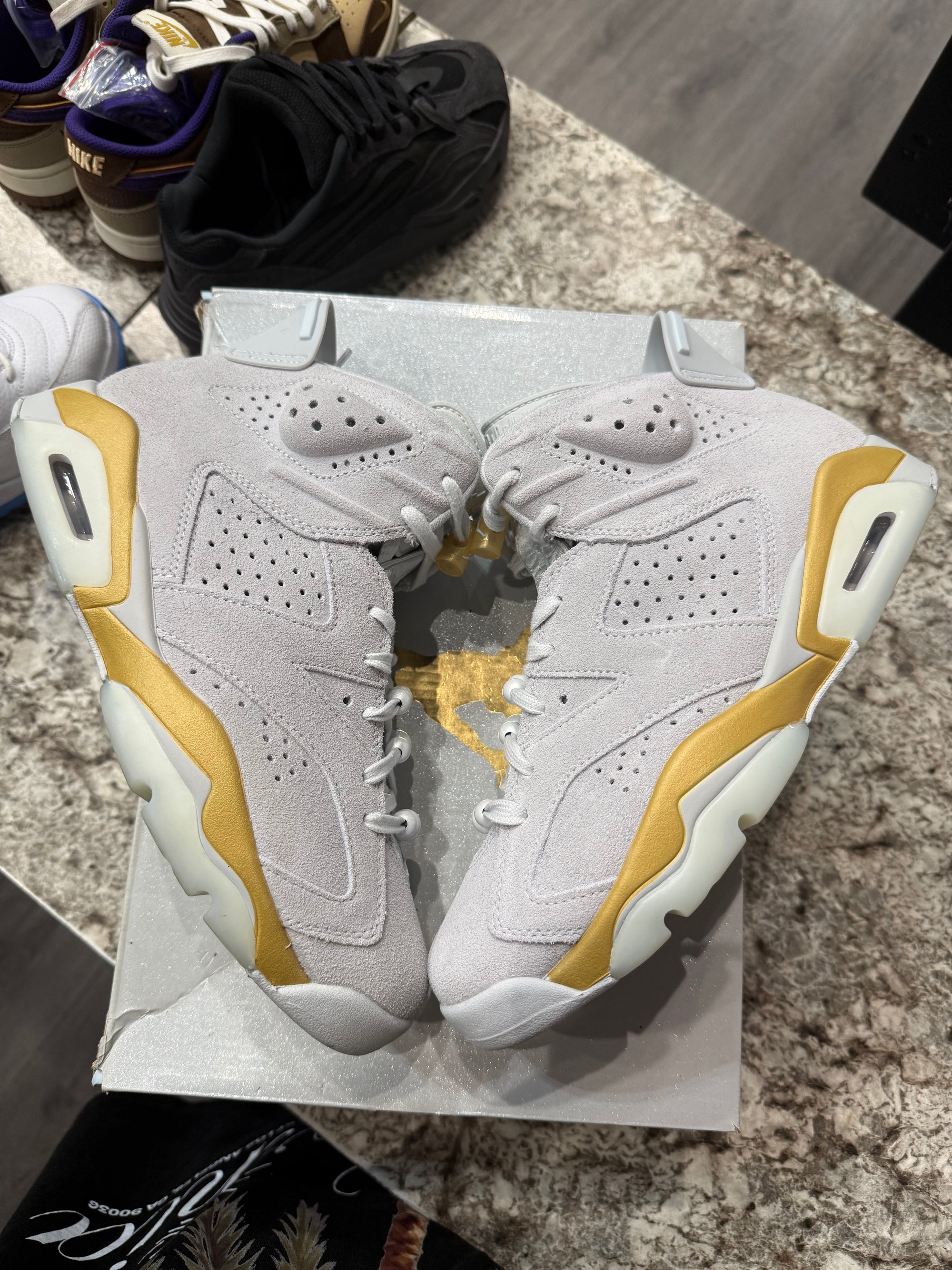 Jordan 6 Retro Craft Paris Olympics Pearl (Women's) (DAMAGED BOX)
